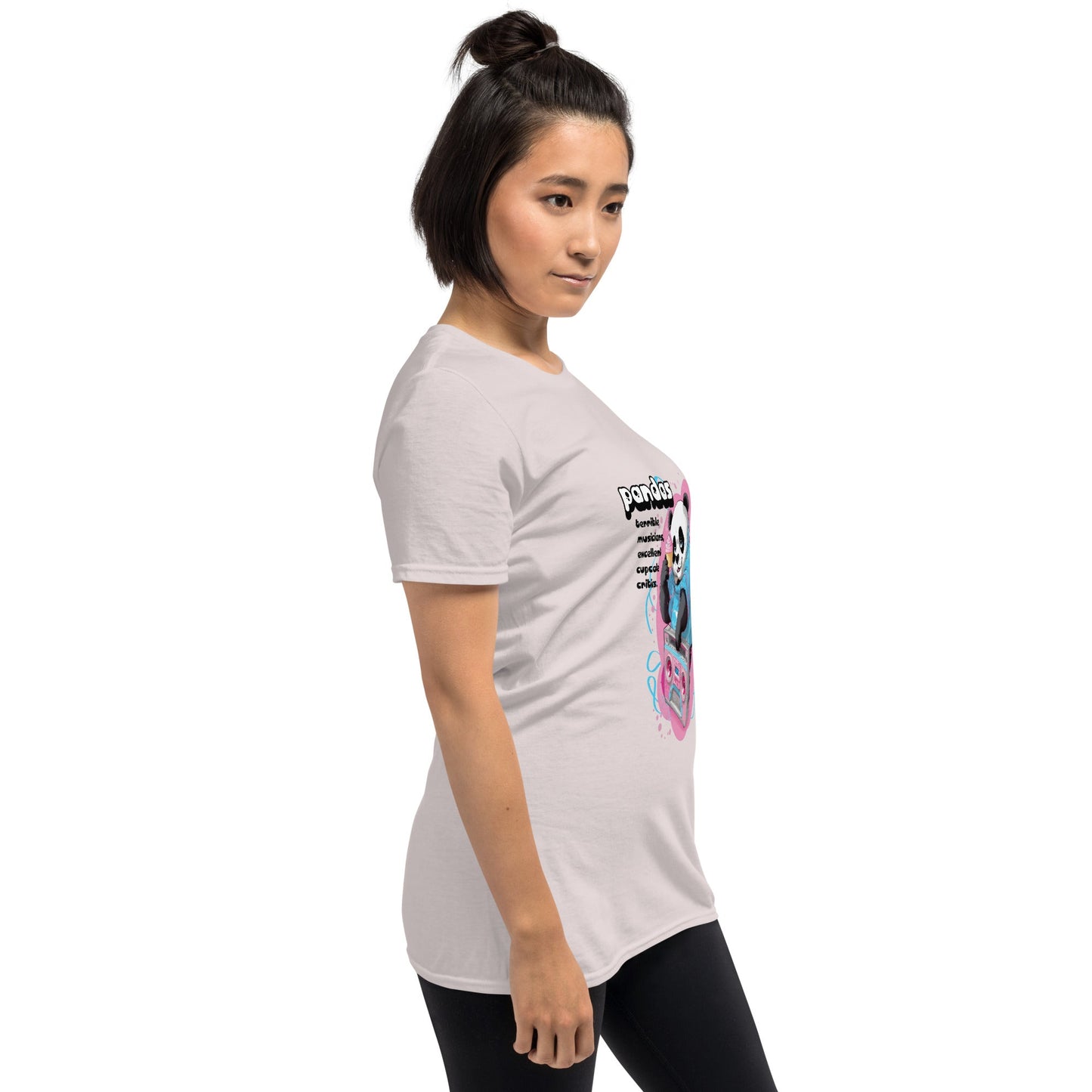 Cute Core Panda Boombox T-Shirt | Kawaii Retro 80s Graphic Tee - T-Shirt