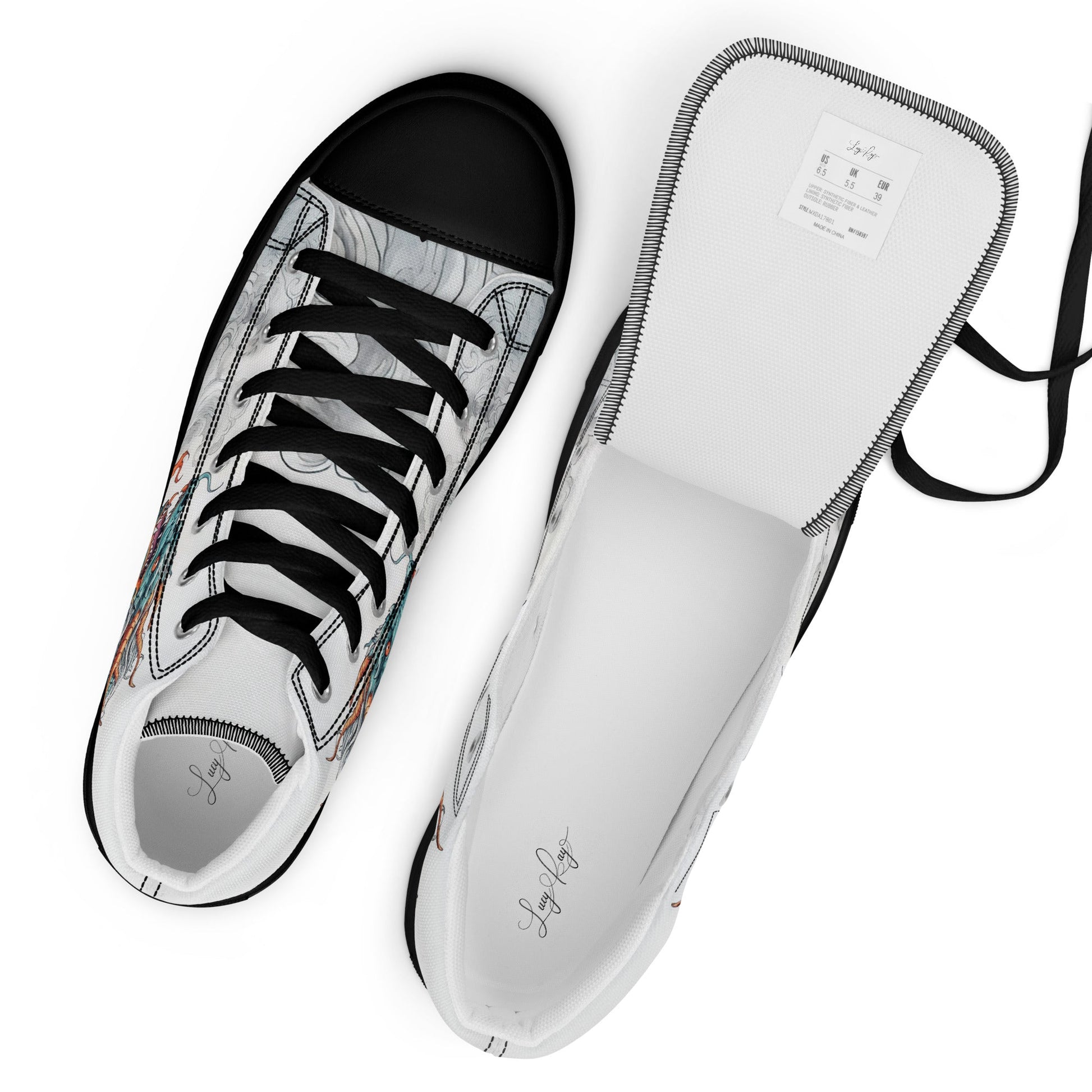 Dragon High Top Canvas Shoes - Shoes