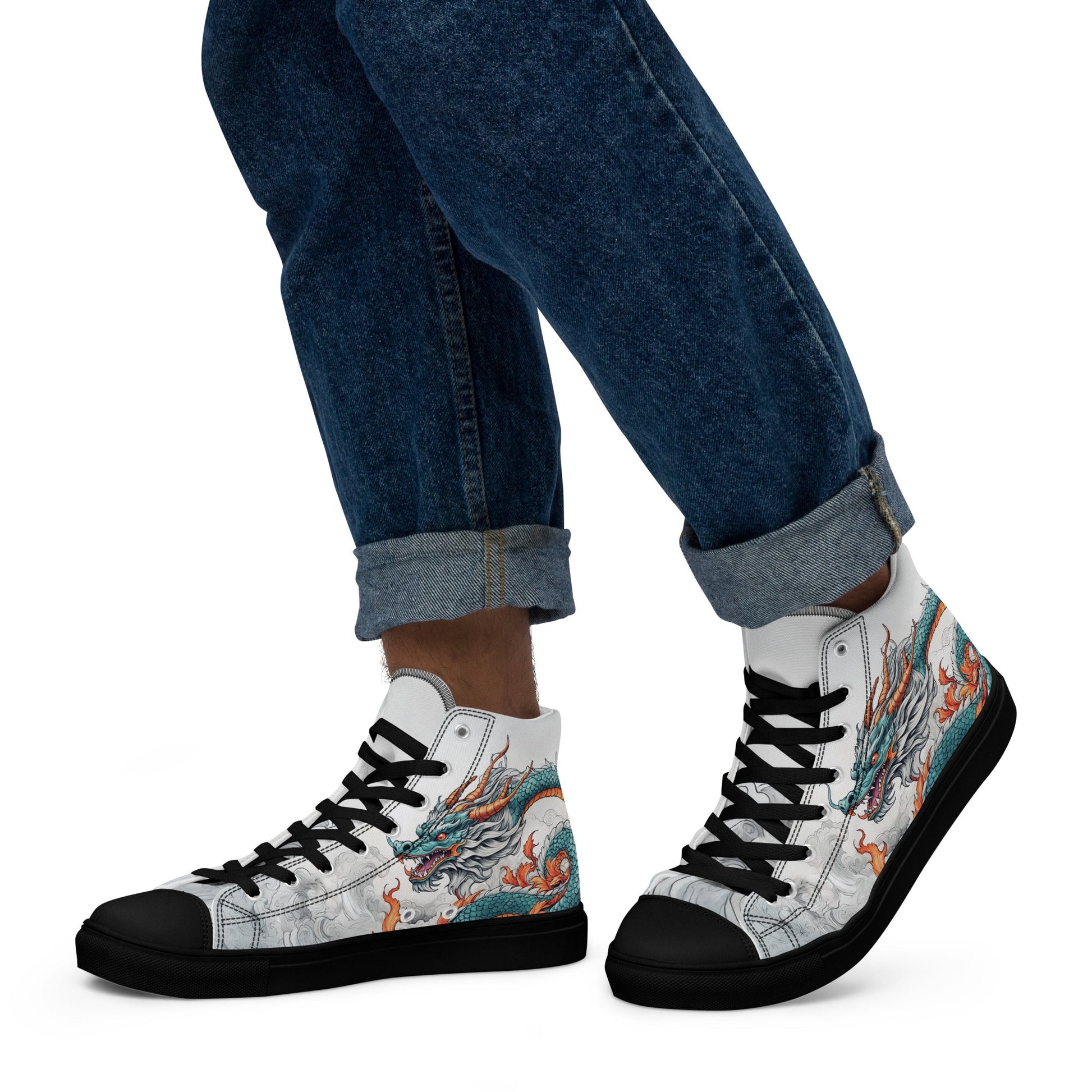 Dragon High Top Canvas Shoes - Shoes