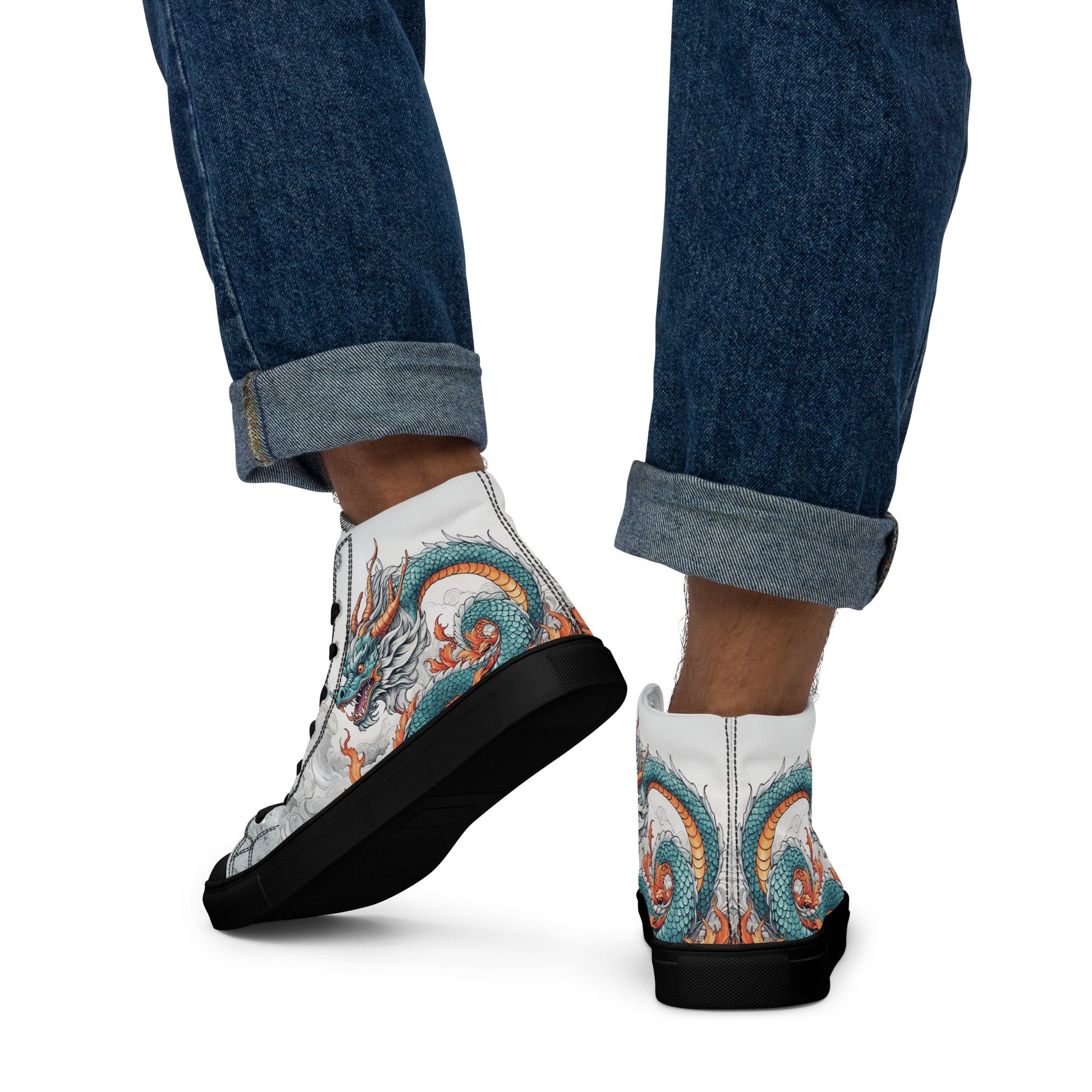 Dragon High Top Canvas Shoes - Shoes