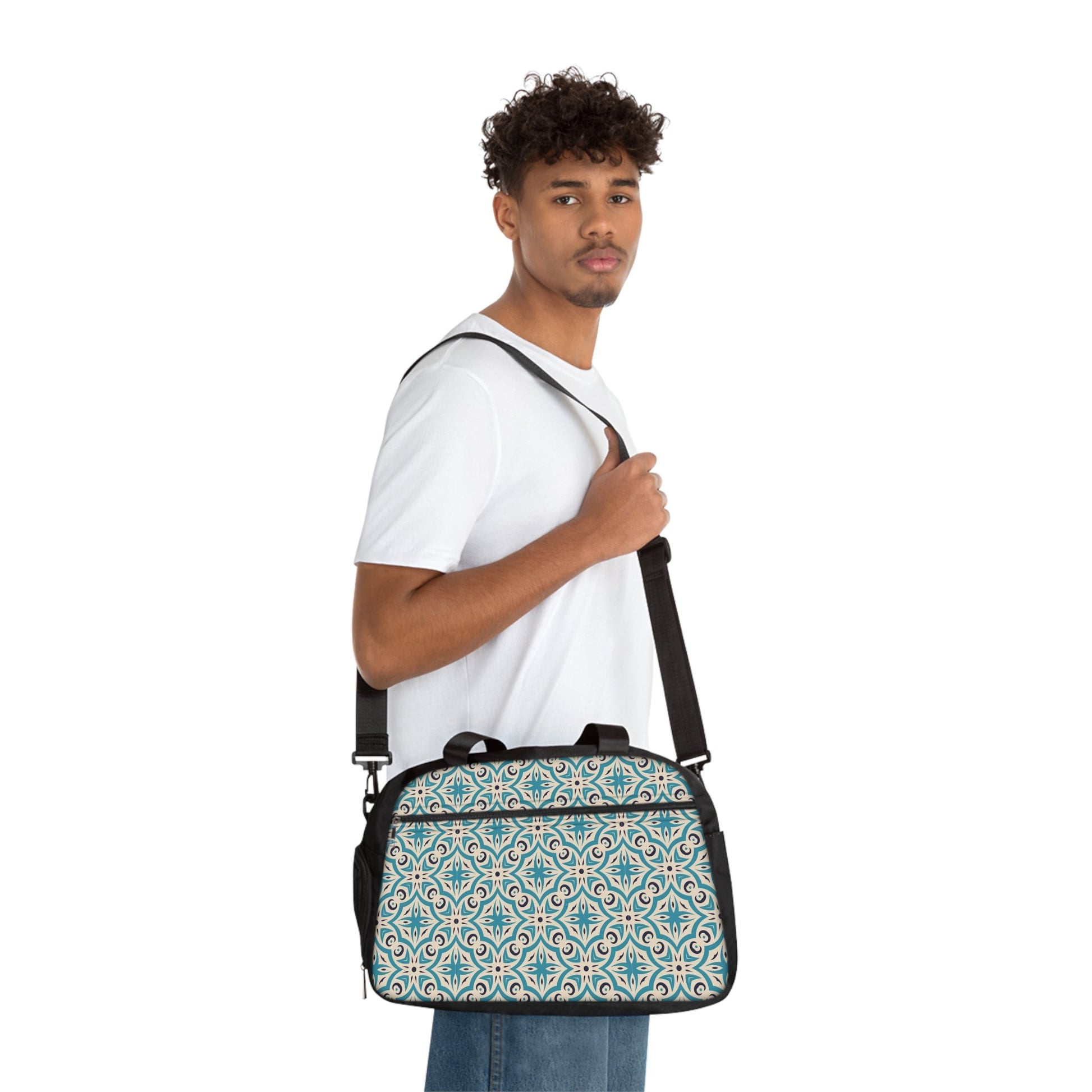 Fitness Handbag - Vintage Elegance - 12.4’’ x 13.3’’ / Black - Bags