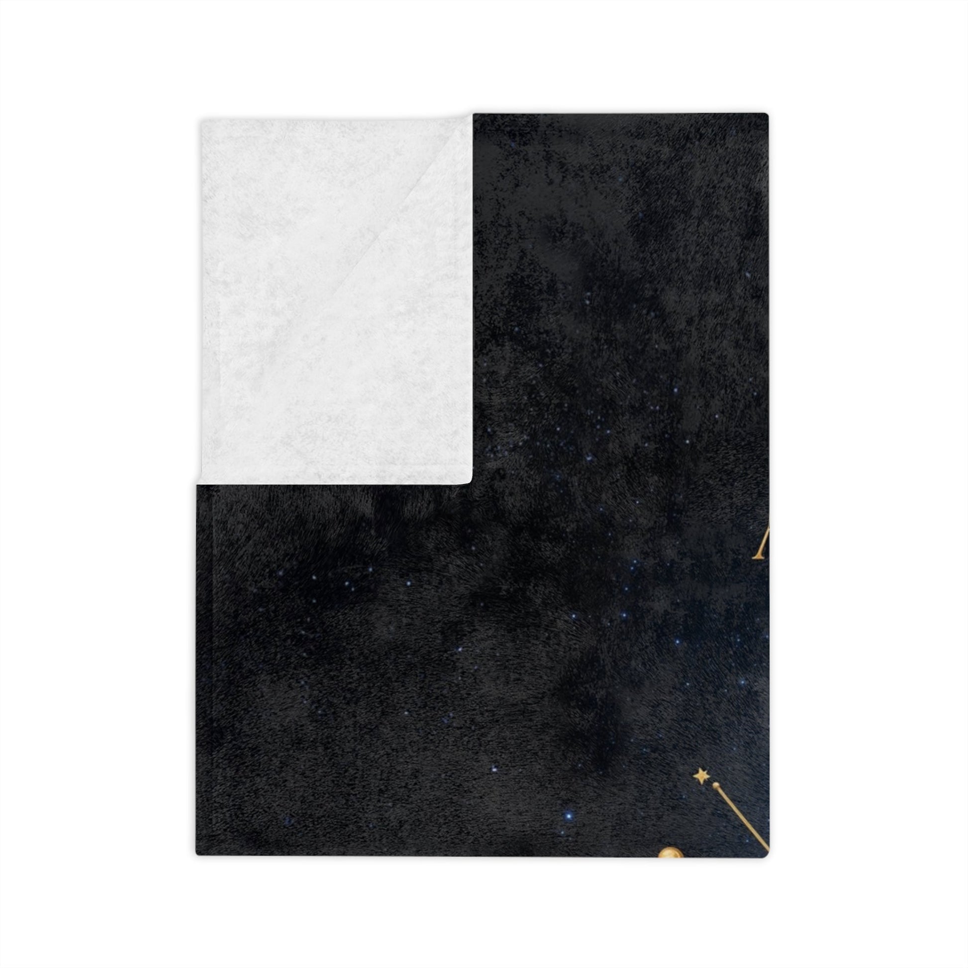 Fleece Blanket - Aquarius Zodiac Celestial Design - Home Decor