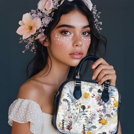 Shoulder Handbag- Field Flowers