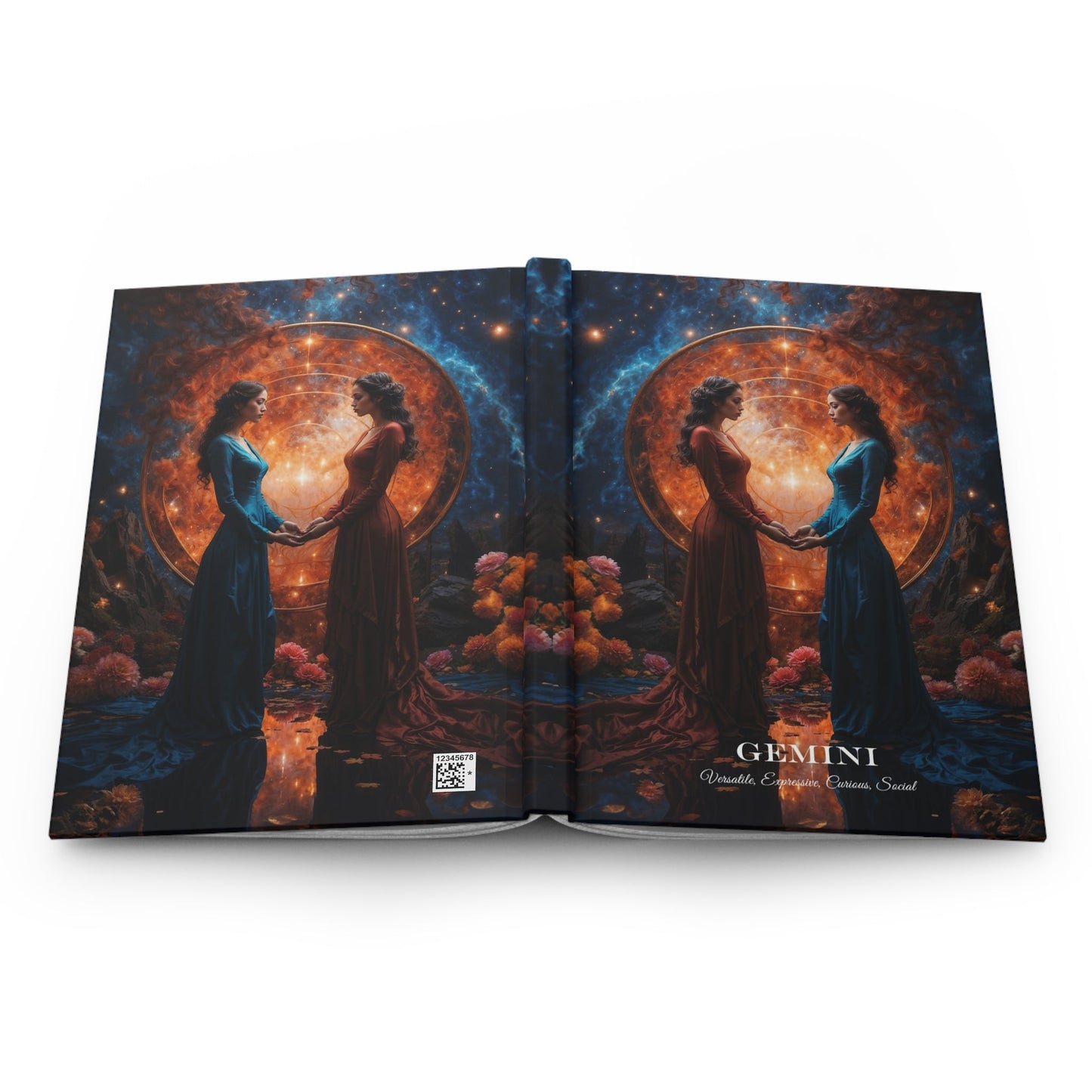 Hardcover Journal Matte - Gemini Zodiac Sign Astrology Diary Notebook A5 - Journal - Paper products