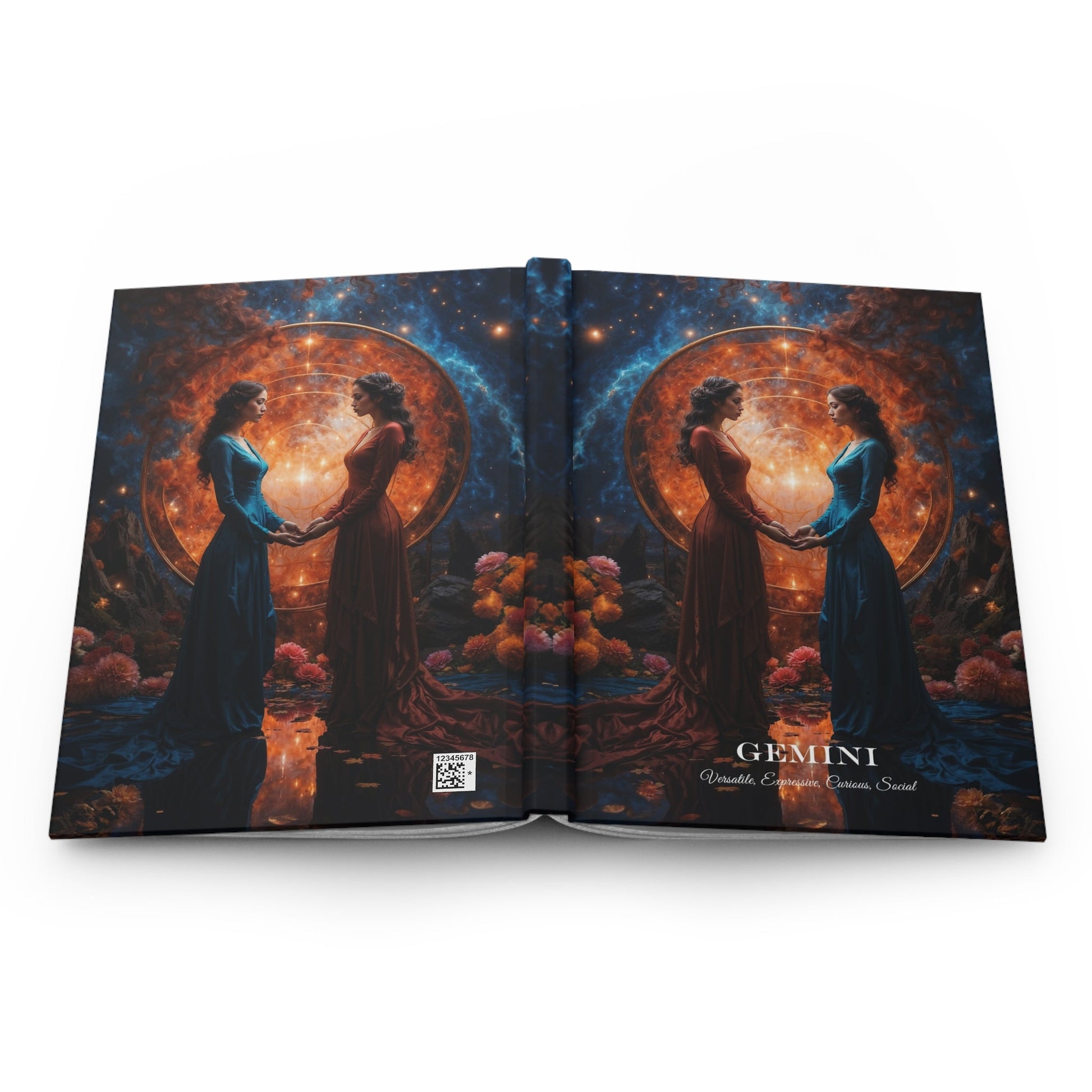 Hardcover Journal Matte - Gemini Zodiac Sign Astrology Diary Notebook A5 - Journal - Paper products