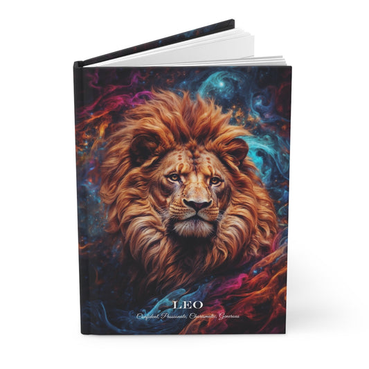 Hardcover Journal Matte - Leo Zodiac Sign Astrology Diary Notebook A5 - Journal - Paper products