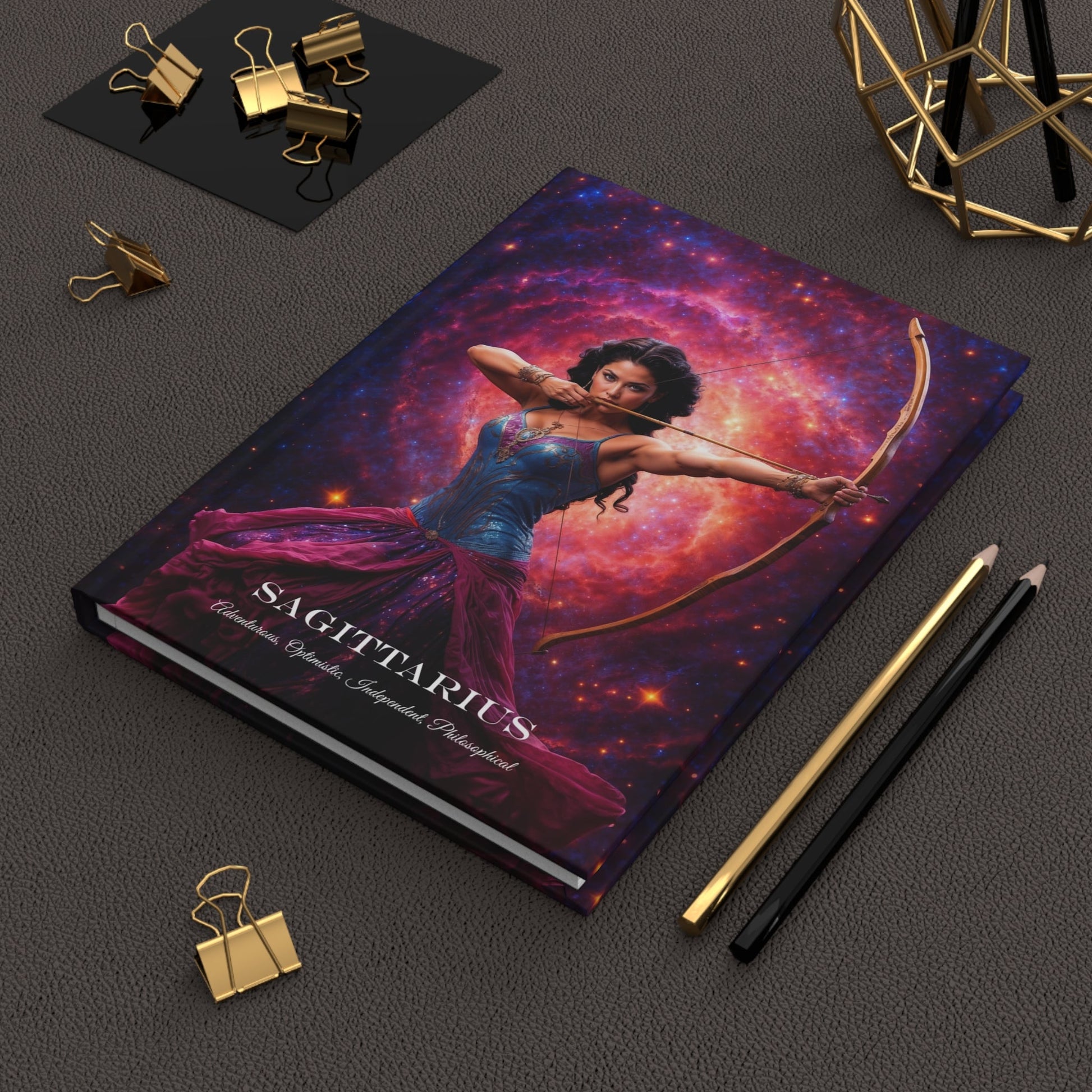 Hardcover Journal Matte - Libra Zodiac Sign Astrology Diary Notebook A5 - Journal - Paper products