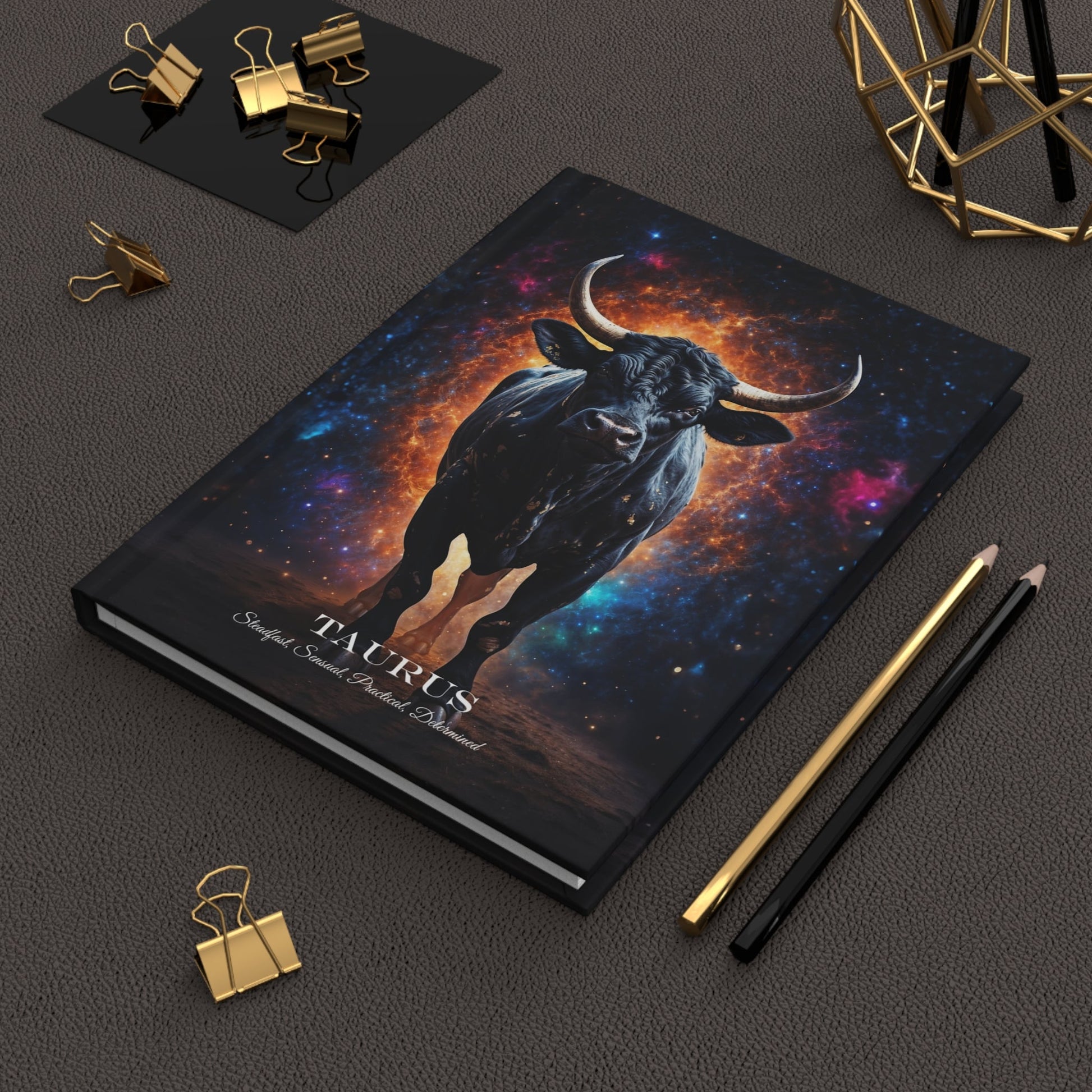 Hardcover Journal Matte - Taurus Zodiac Sign A5 - Journal - Paper products