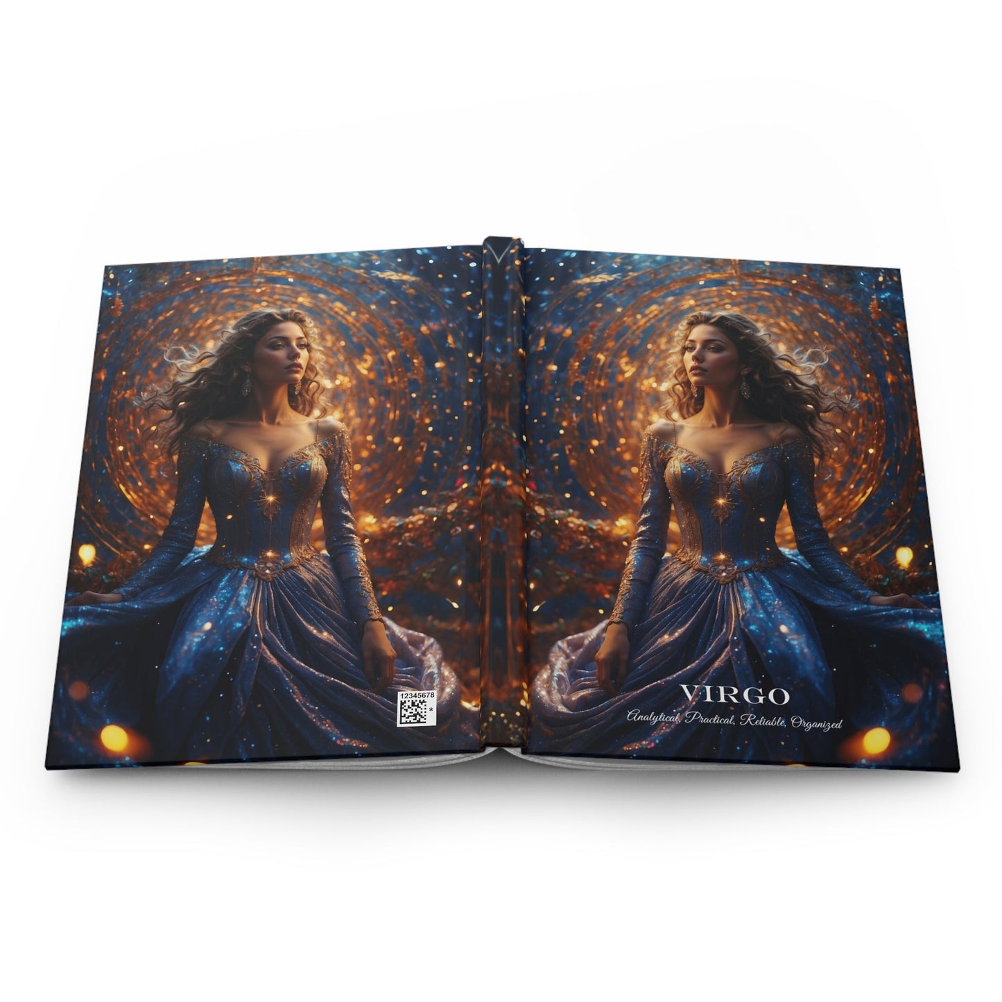 Hardcover Journal Matte- Virgo Zodiac Sign Astrology Diary Notebook A5 - Journal - Paper products