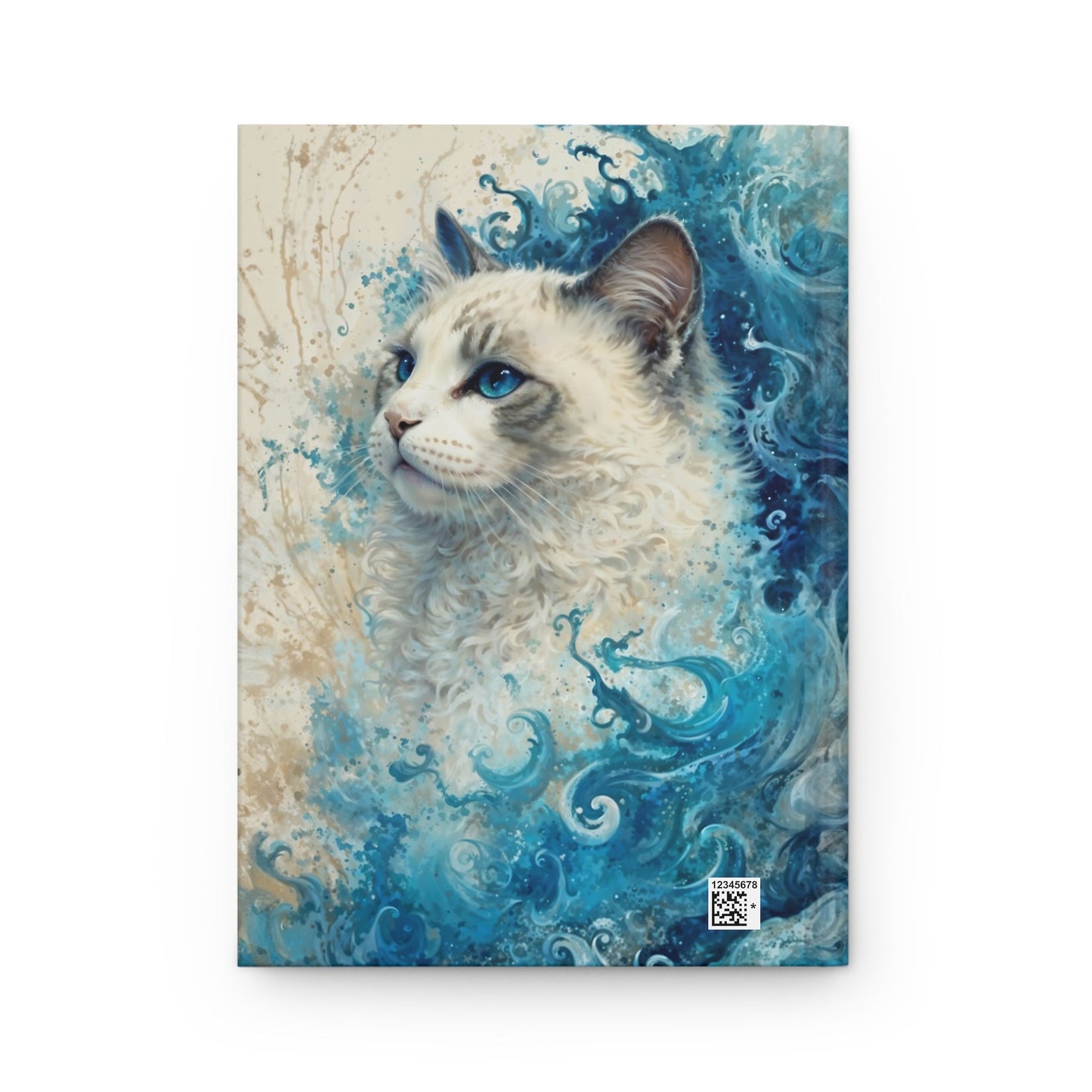 Hardcover Journal Matte - Waves and Whiskers A5 - Journal - Paper products
