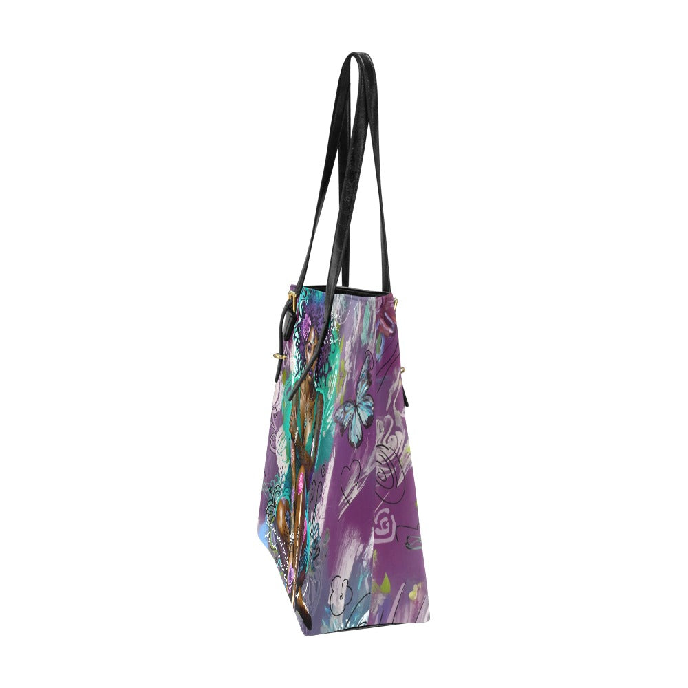 High-grade PU leather Tote Bag- Body Positive Bag - One Size - Tote bags