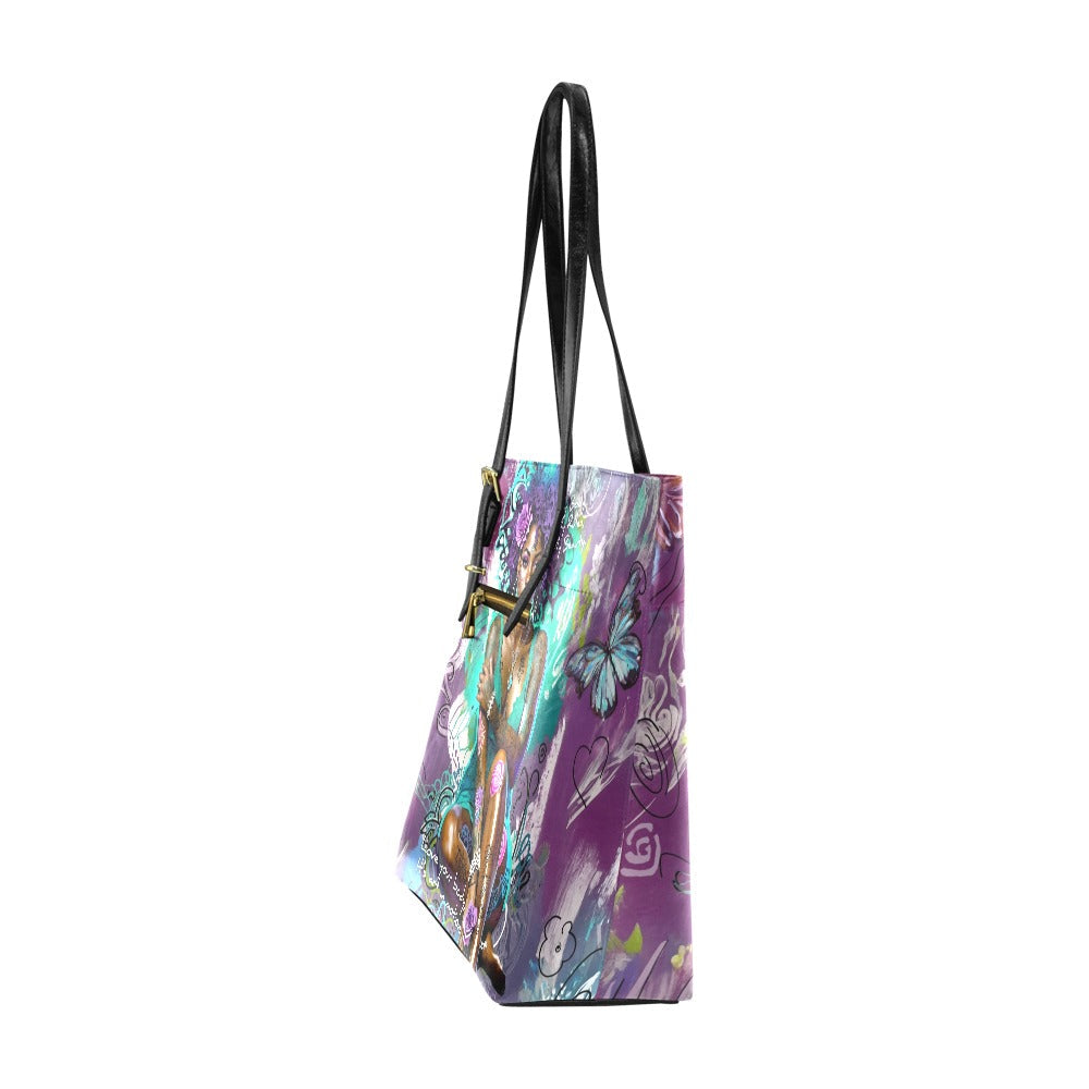 High-grade PU leather Tote Bag- Body Positive Bag - One Size - Tote bags