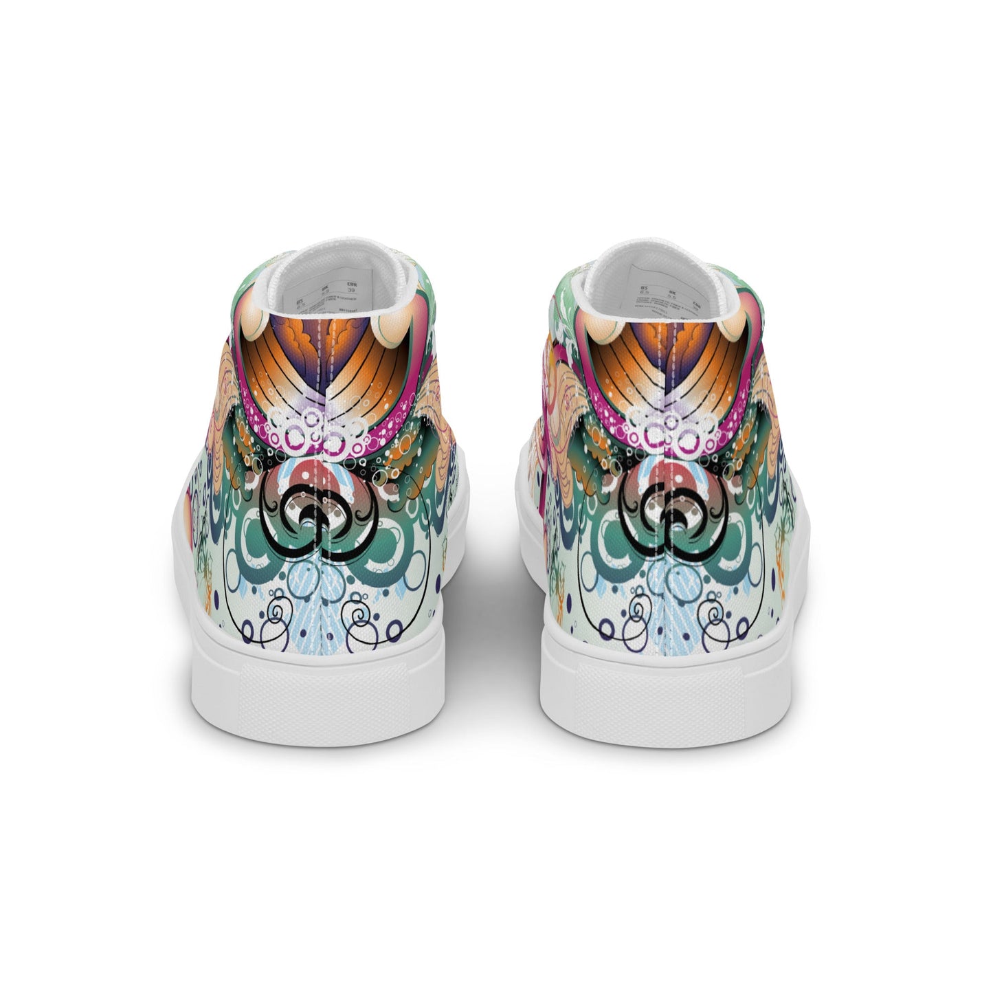 High top canvas shoes - Floral Ornaments - Shoes