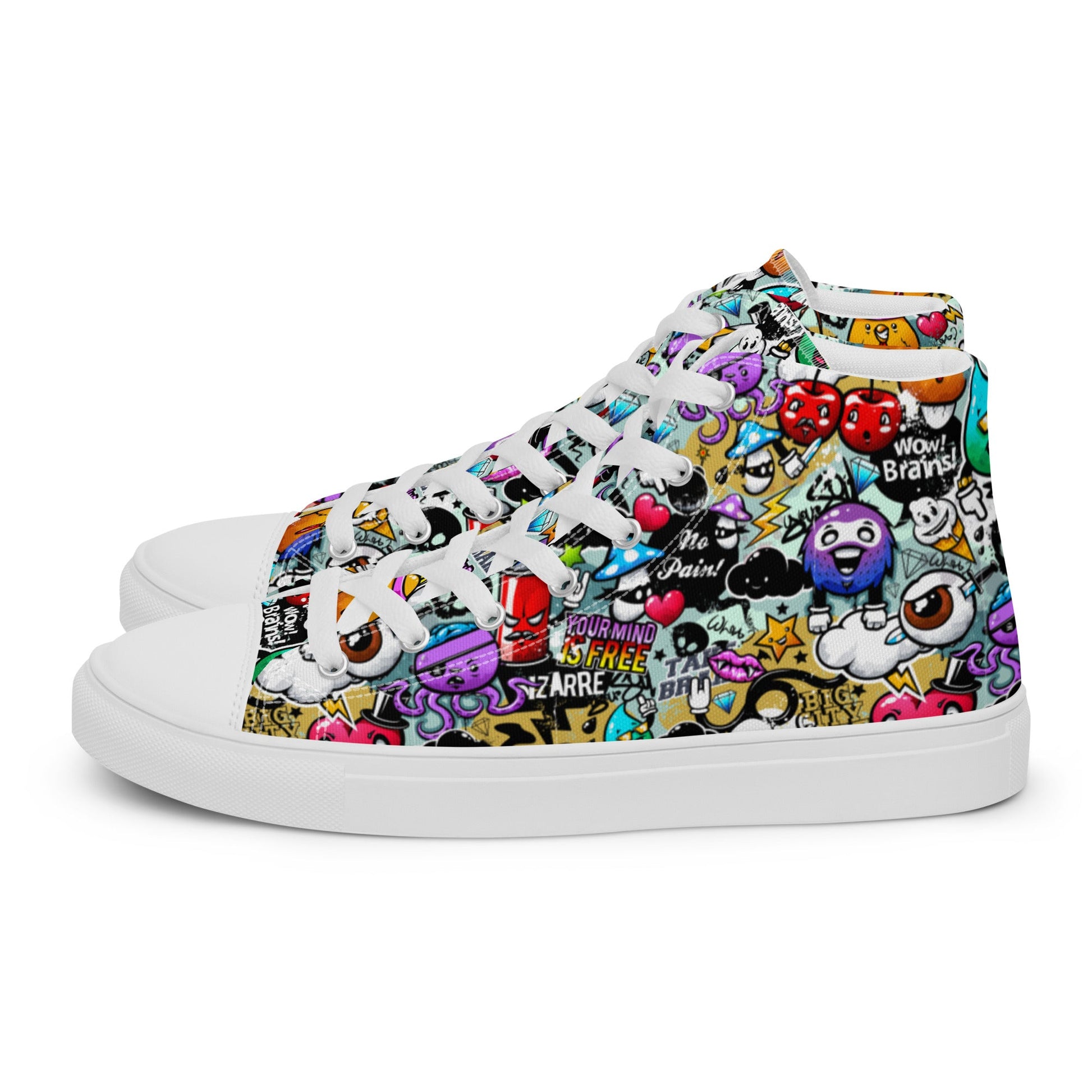 High top canvas shoes - Grafitti - White / 5 - Shoes