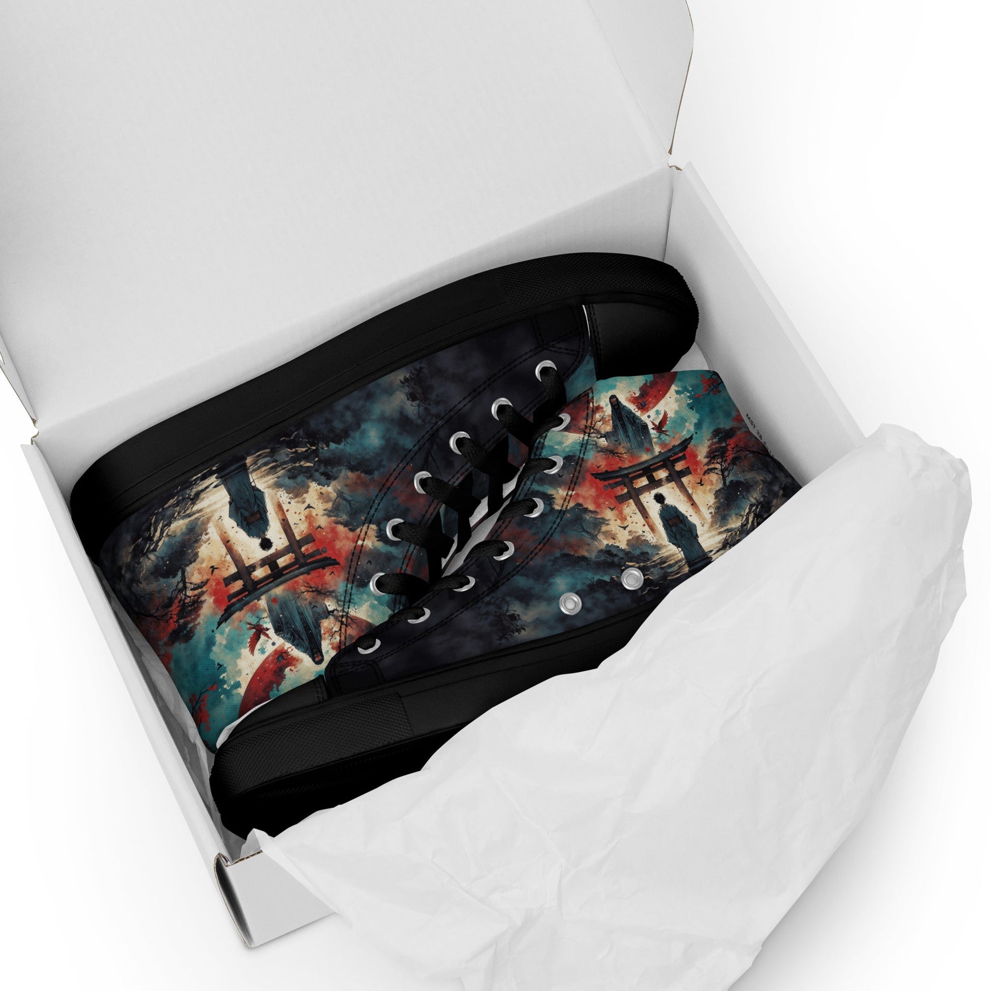 High Top Canvas Shoes- Samurai Spirit - Shoes