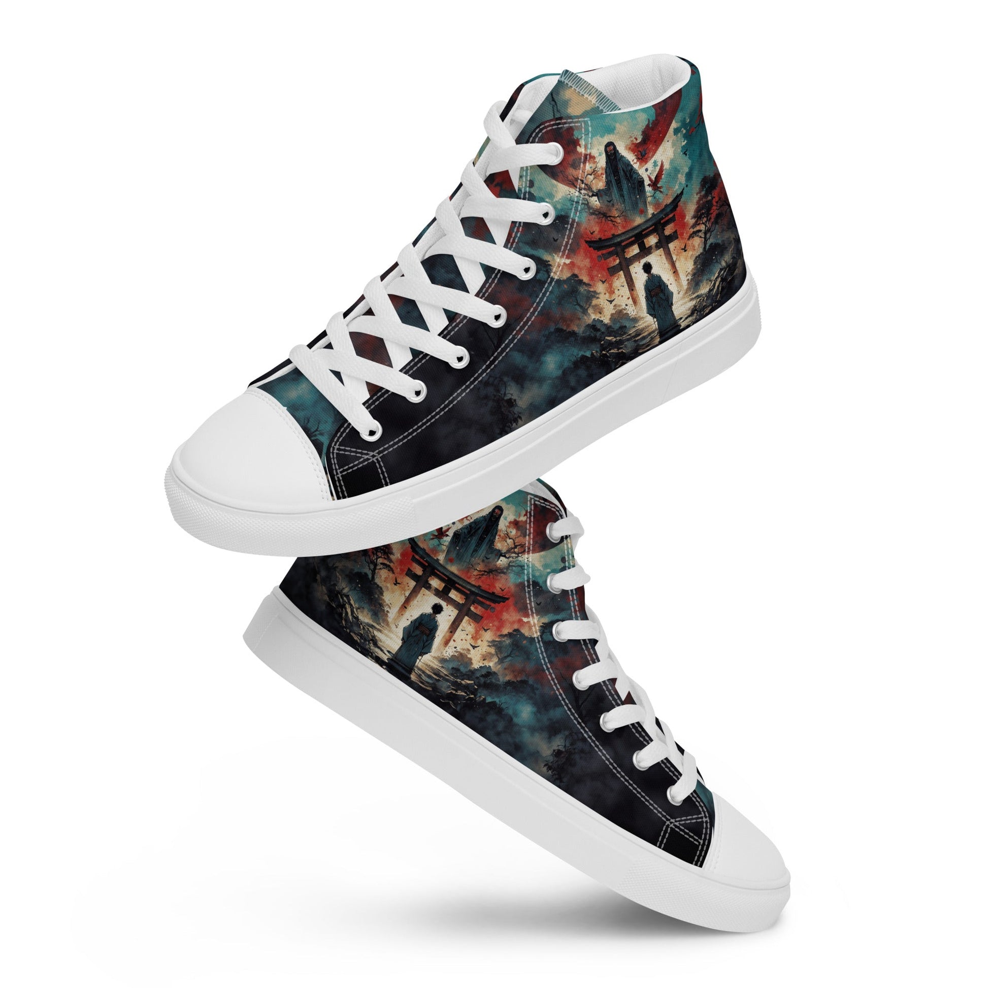 High Top Canvas Shoes- Samurai Spirit - Shoes