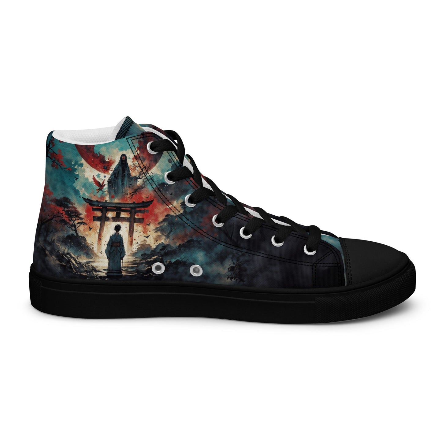 High Top Canvas Shoes- Samurai Spirit - Shoes
