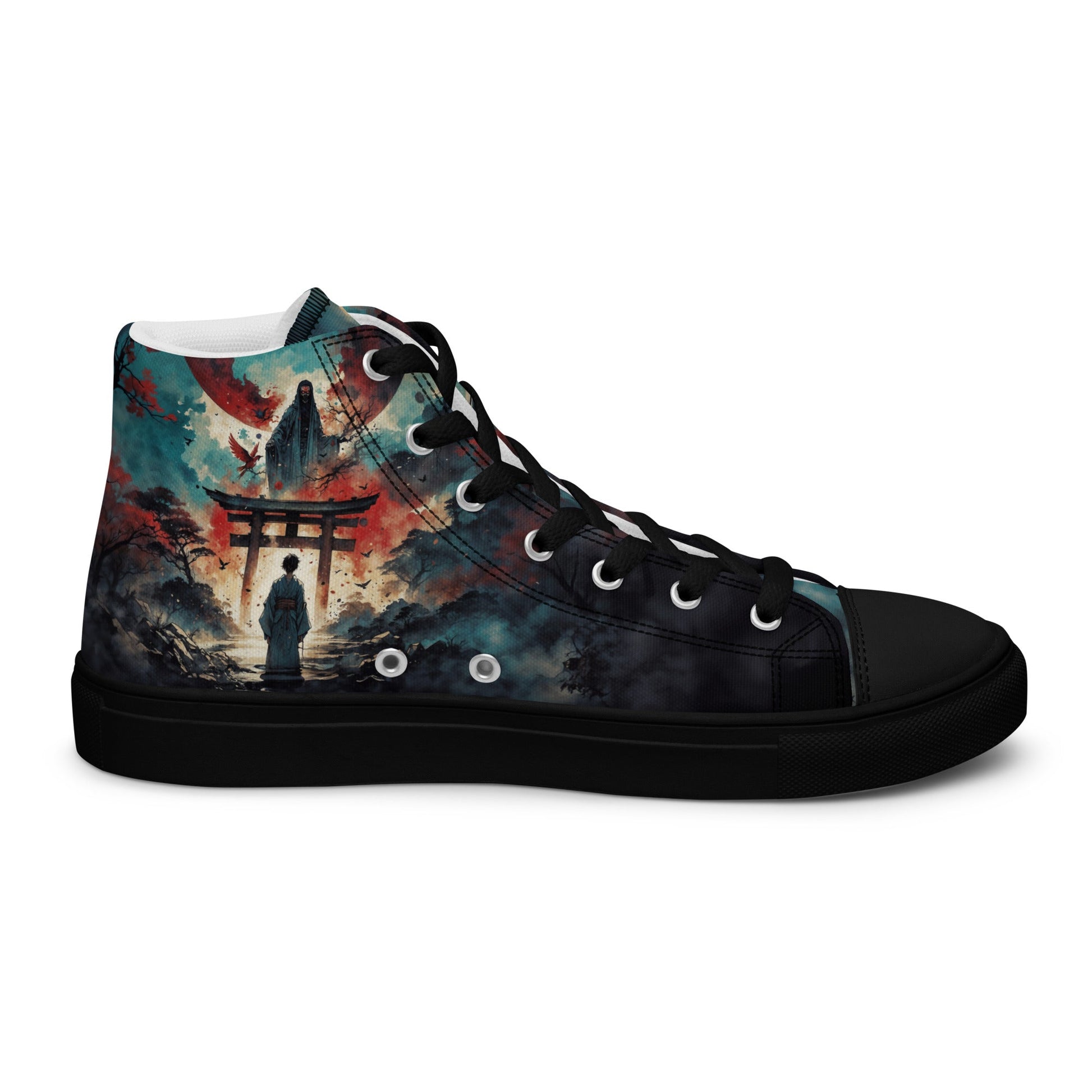 High Top Canvas Shoes- Samurai Spirit - Shoes