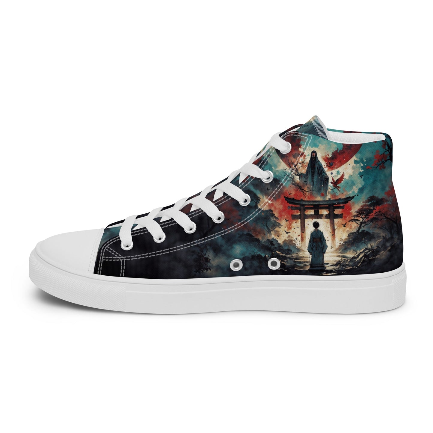 High Top Canvas Shoes- Samurai Spirit - Shoes