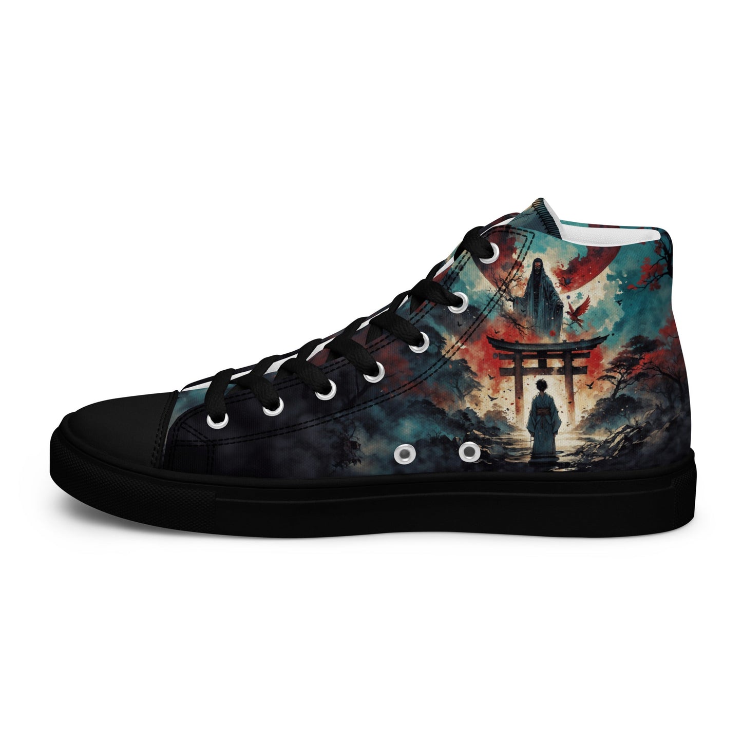 High Top Canvas Shoes- Samurai Spirit - Shoes