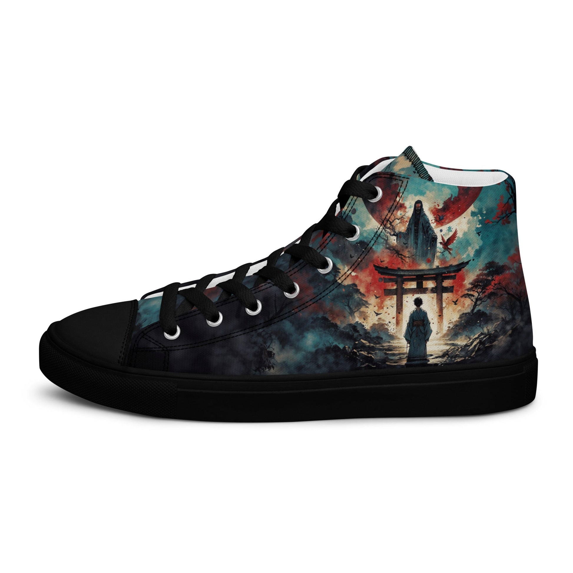 High Top Canvas Shoes- Samurai Spirit - Shoes