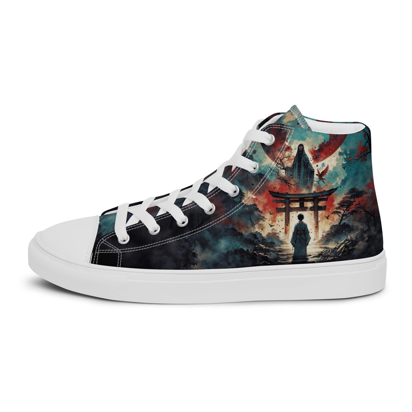 High Top Canvas Shoes- Samurai Spirit - Shoes