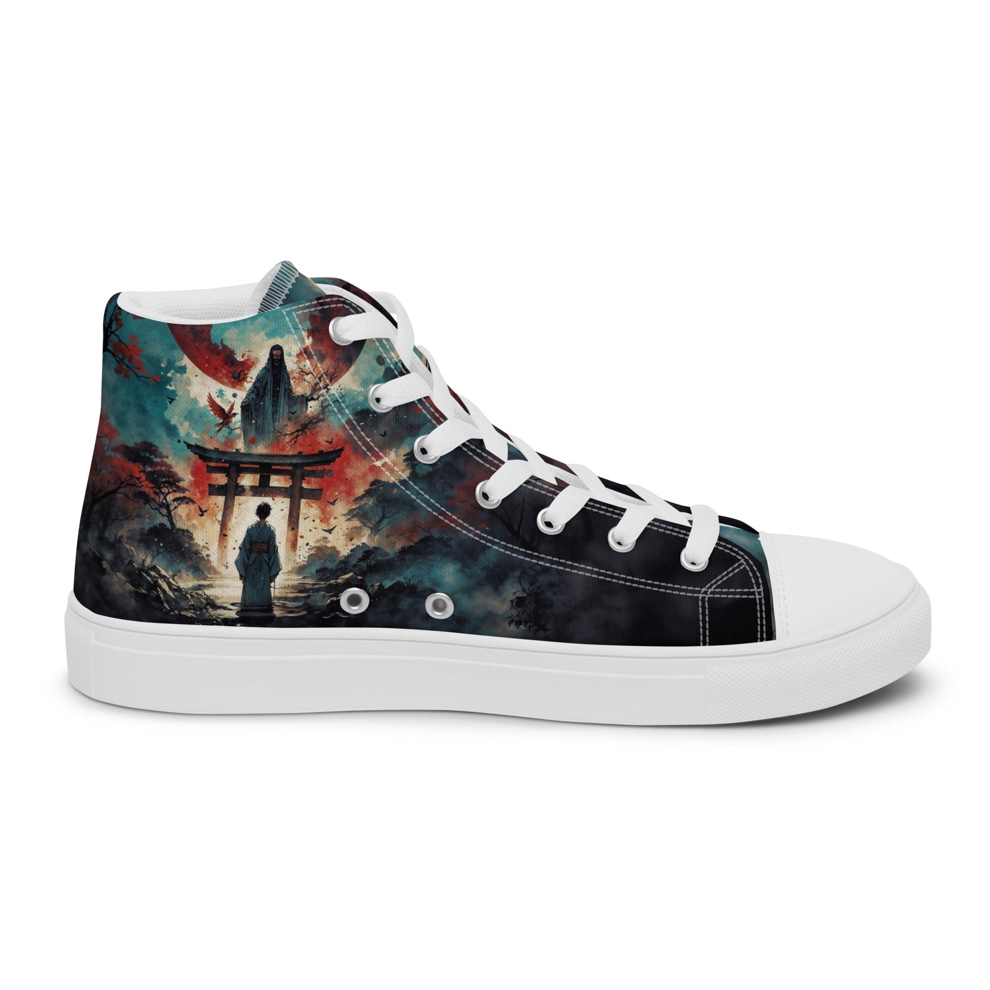 High Top Canvas Shoes- Samurai Spirit - Shoes