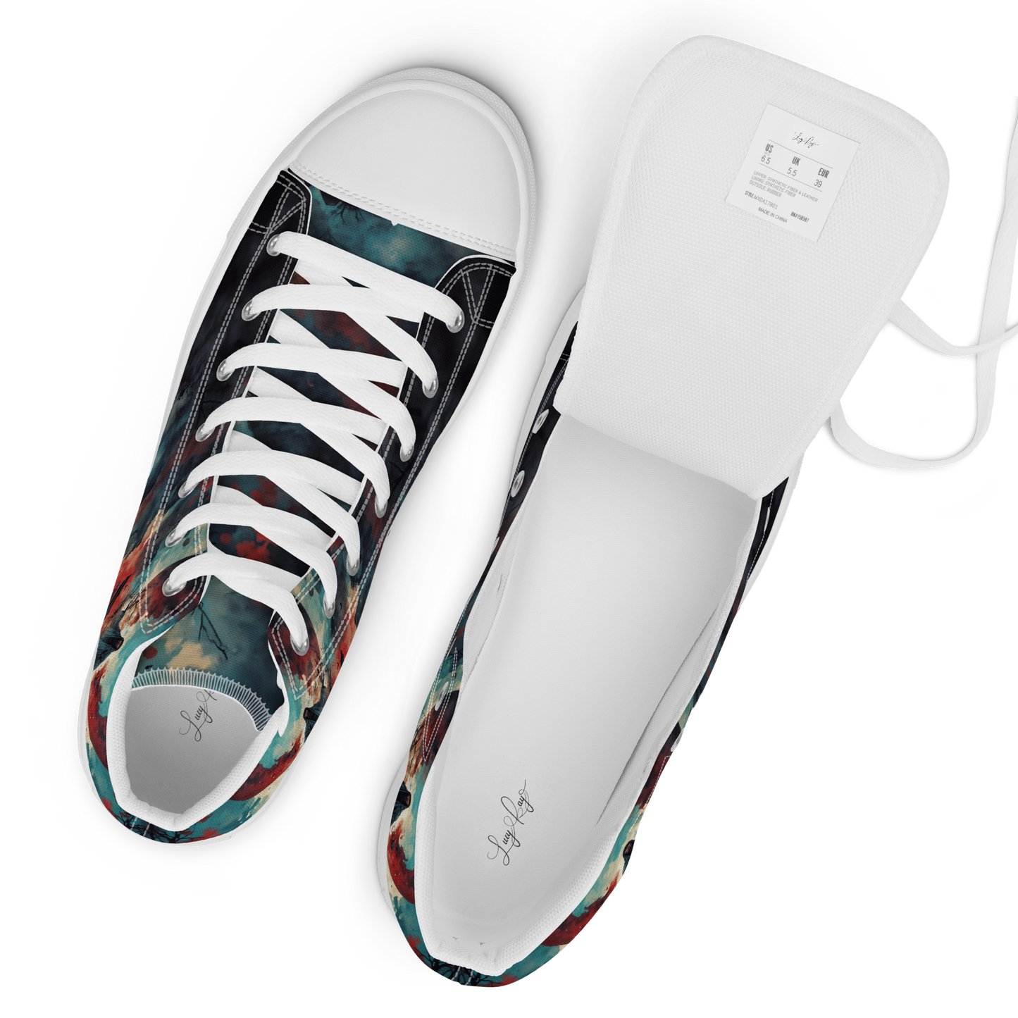 High Top Canvas Shoes- Samurai Spirit - Shoes