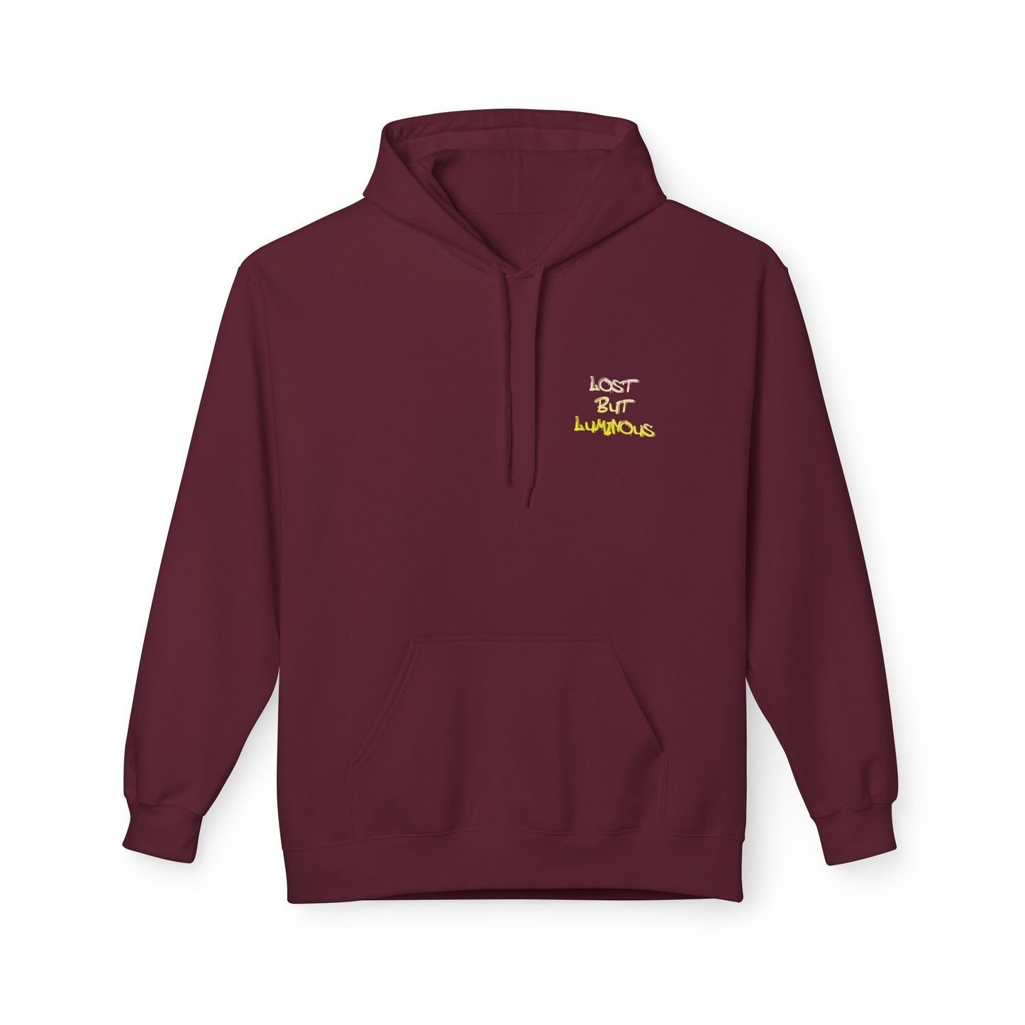 Hoodie with Cute Kitten in Rainy City Night Illustration - S / Maroon - Hoodie