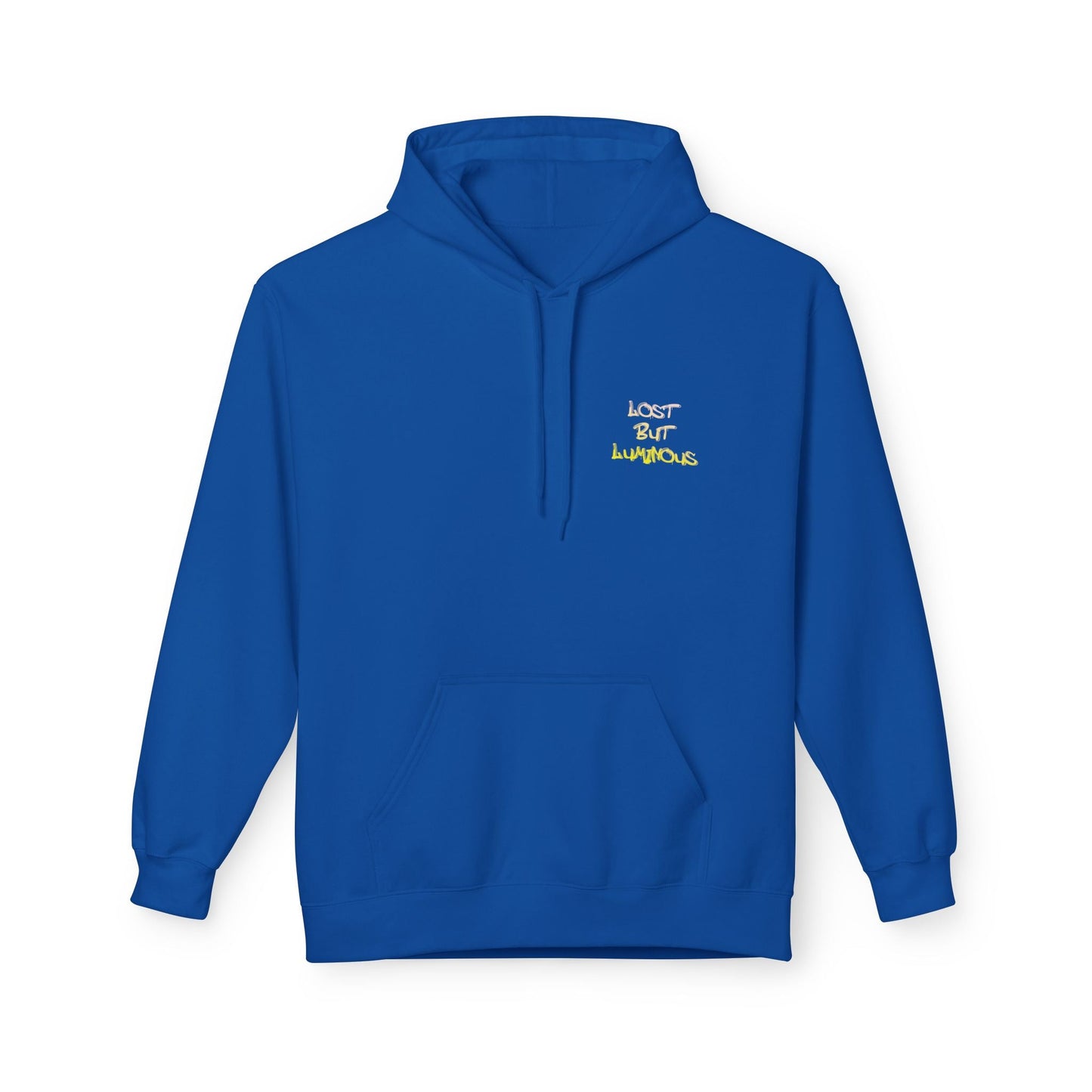 Hoodie with Cute Kitten in Rainy City Night Illustration - S / Royal - Hoodie