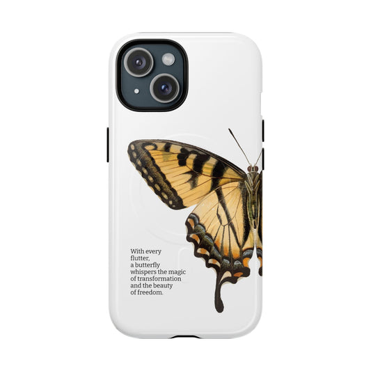 iPhone Case Butterfly motivational quote - iPhone 15 / Glossy - Phone Case