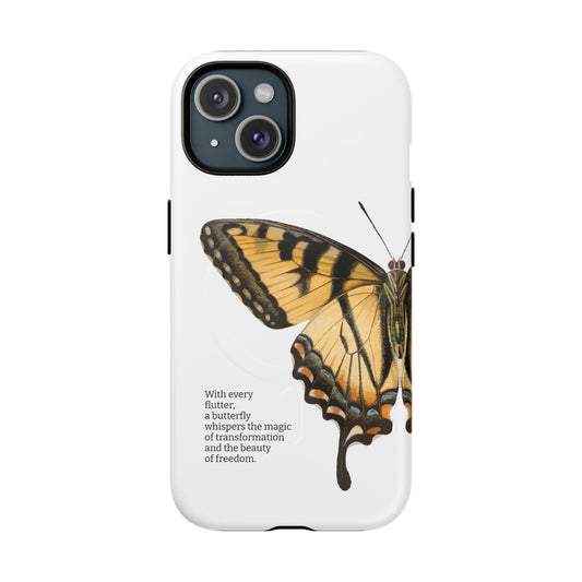 iPhone Case Butterfly motivational quote - iPhone 15 / Matte - Phone Case
