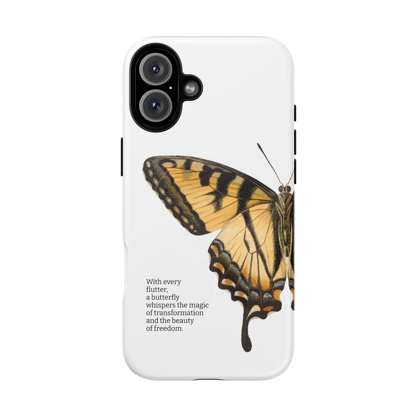 iPhone Case Butterfly motivational quote - iPhone 16 Plus / Matte - Phone Case
