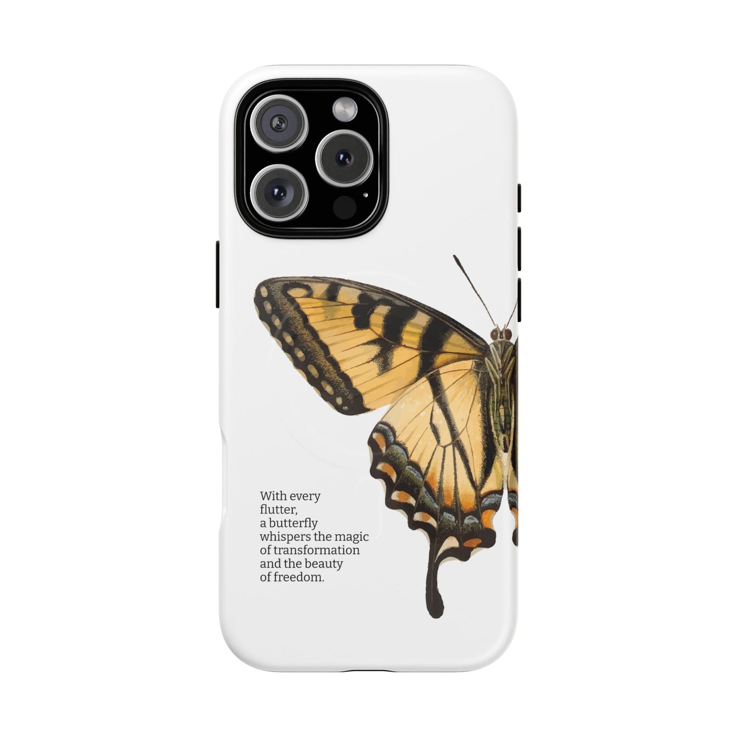 iPhone Case Butterfly motivational quote - iPhone 16 Pro Max / Matte - Phone Case