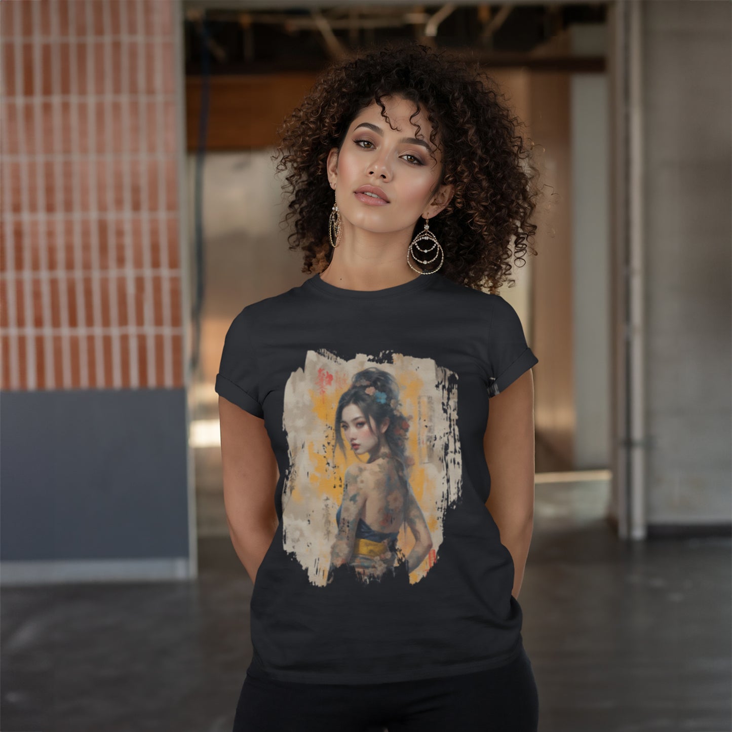 Unisex t-shirt - Samurai Bloom