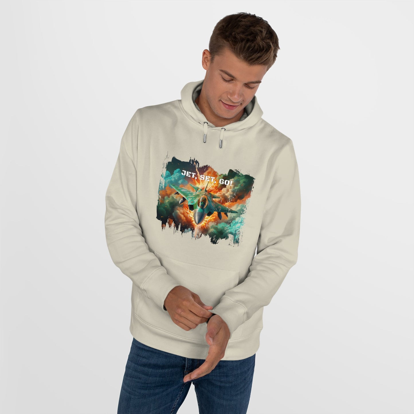 King Hooded Sweatshirt - Jet Set,Go! - Grey Fog / XS - Hoodie