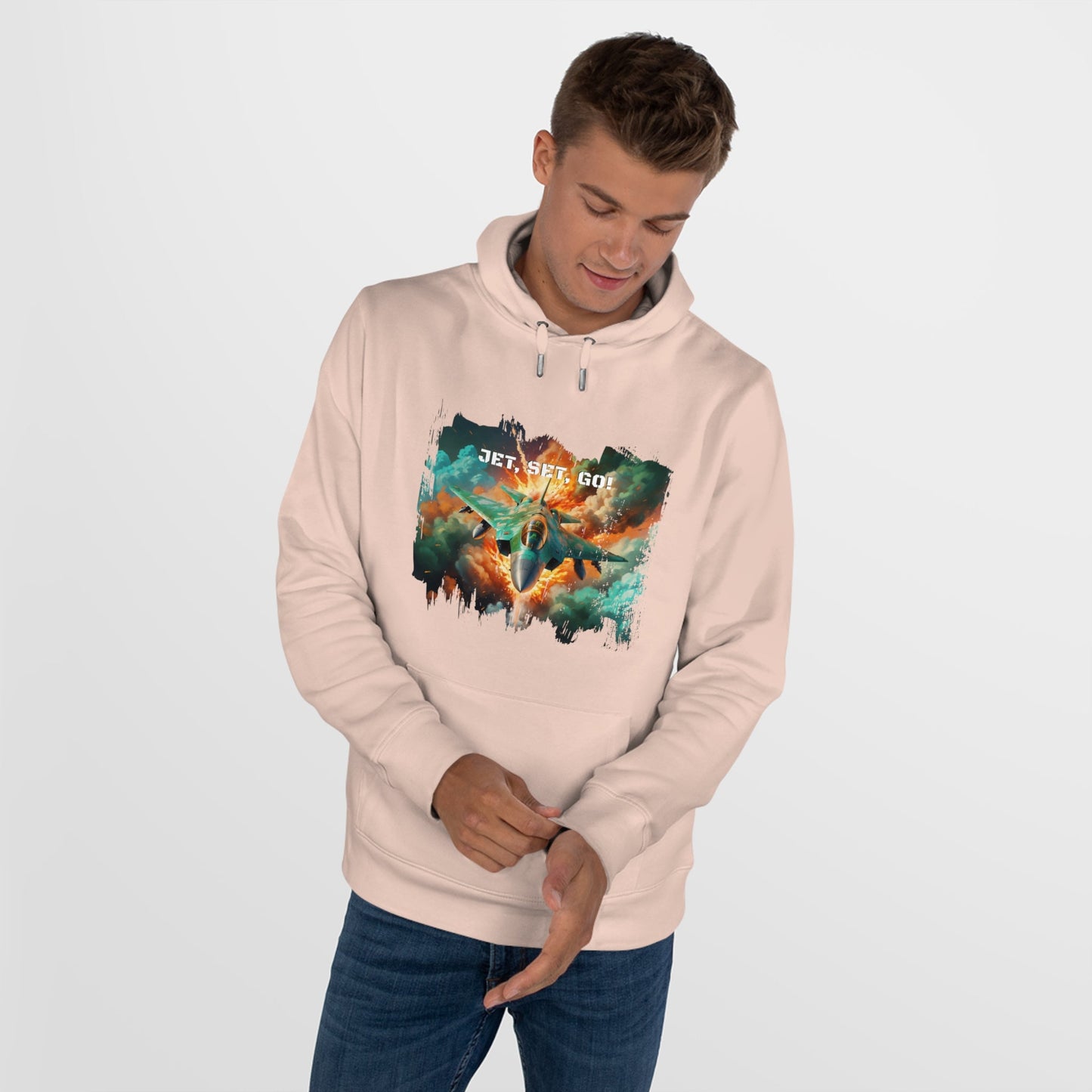 King Hooded Sweatshirt - Jet Set,Go! - Soft Rose / XS - Hoodie