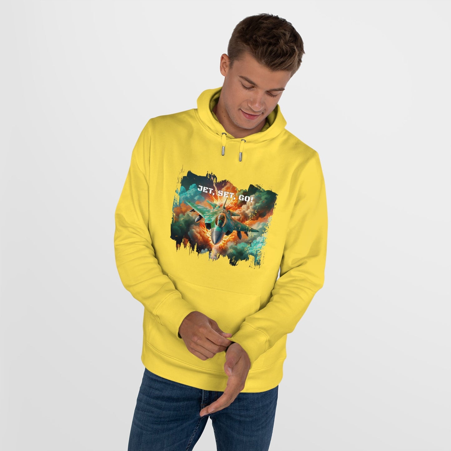 King Hooded Sweatshirt - Jet Set,Go! - Yellow Fizz / XS - Hoodie