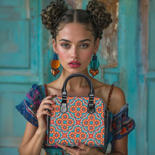 Vibrant Patterned Small Shoulder Handbag