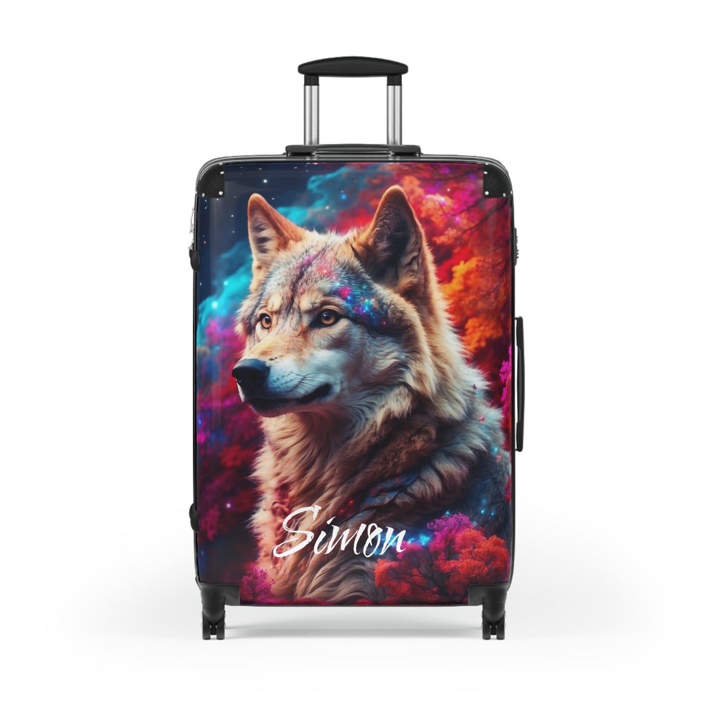 Majestic Wolf Galaxy Design - Large / Black - Bags