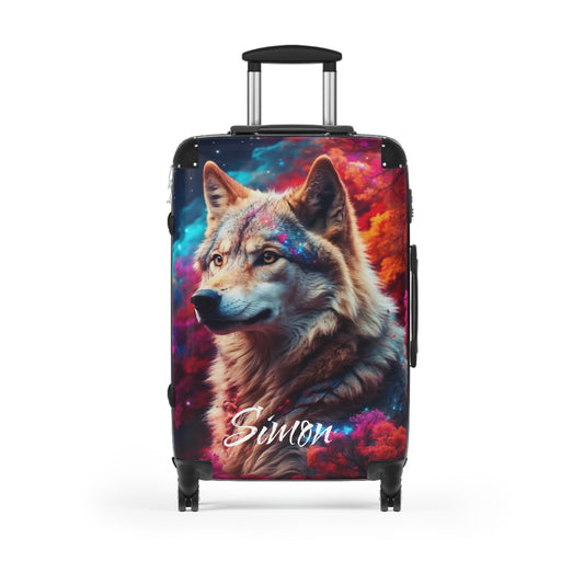 Majestic Wolf Galaxy Design - Medium / Black - Bags