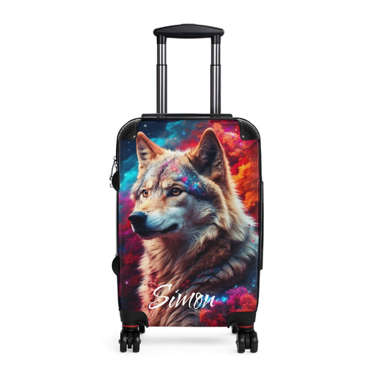 Majestic Wolf Galaxy Design - Small / Black - Bags