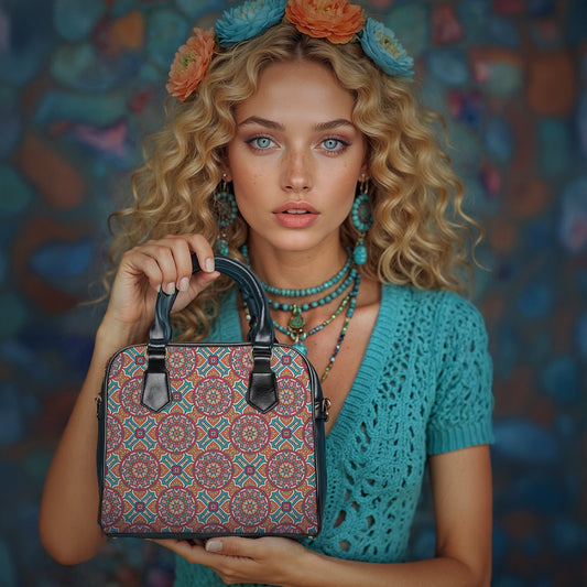 Shoulder Handbag - Timeless Elegance Oriental Pattern