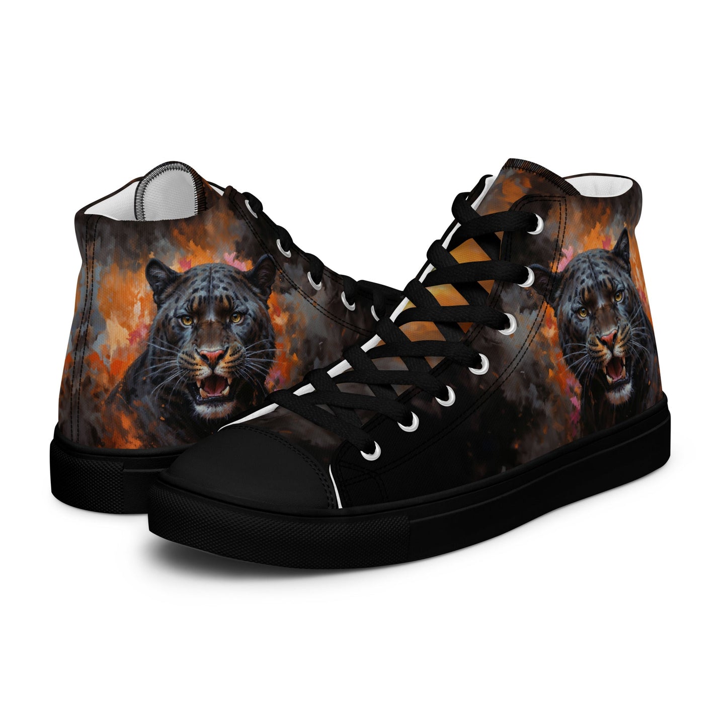 Men’s high top canvas shoes - BLack Panther - Shoes
