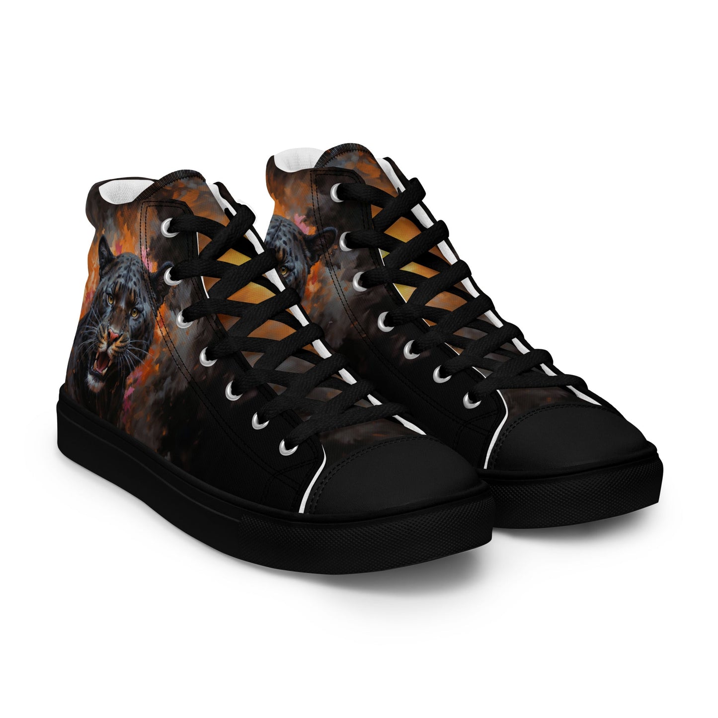 Men’s high top canvas shoes - BLack Panther - Shoes