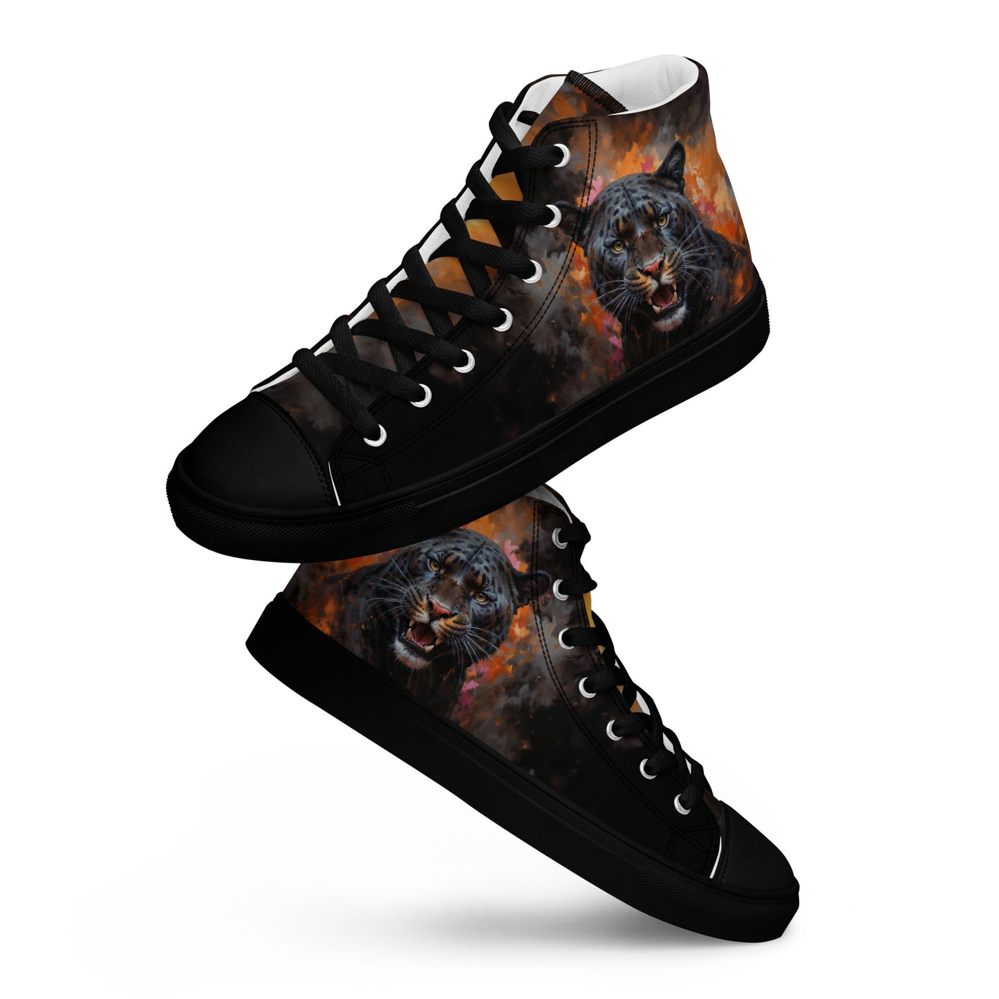 Men’s high top canvas shoes - BLack Panther - Shoes