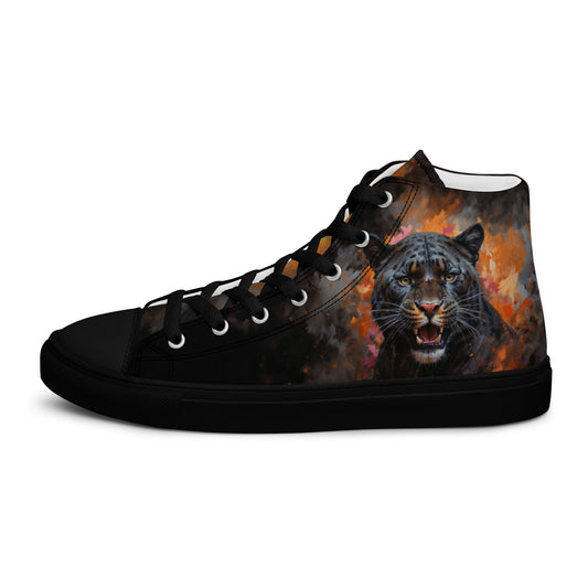 Men’s high top canvas shoes - BLack Panther - Shoes