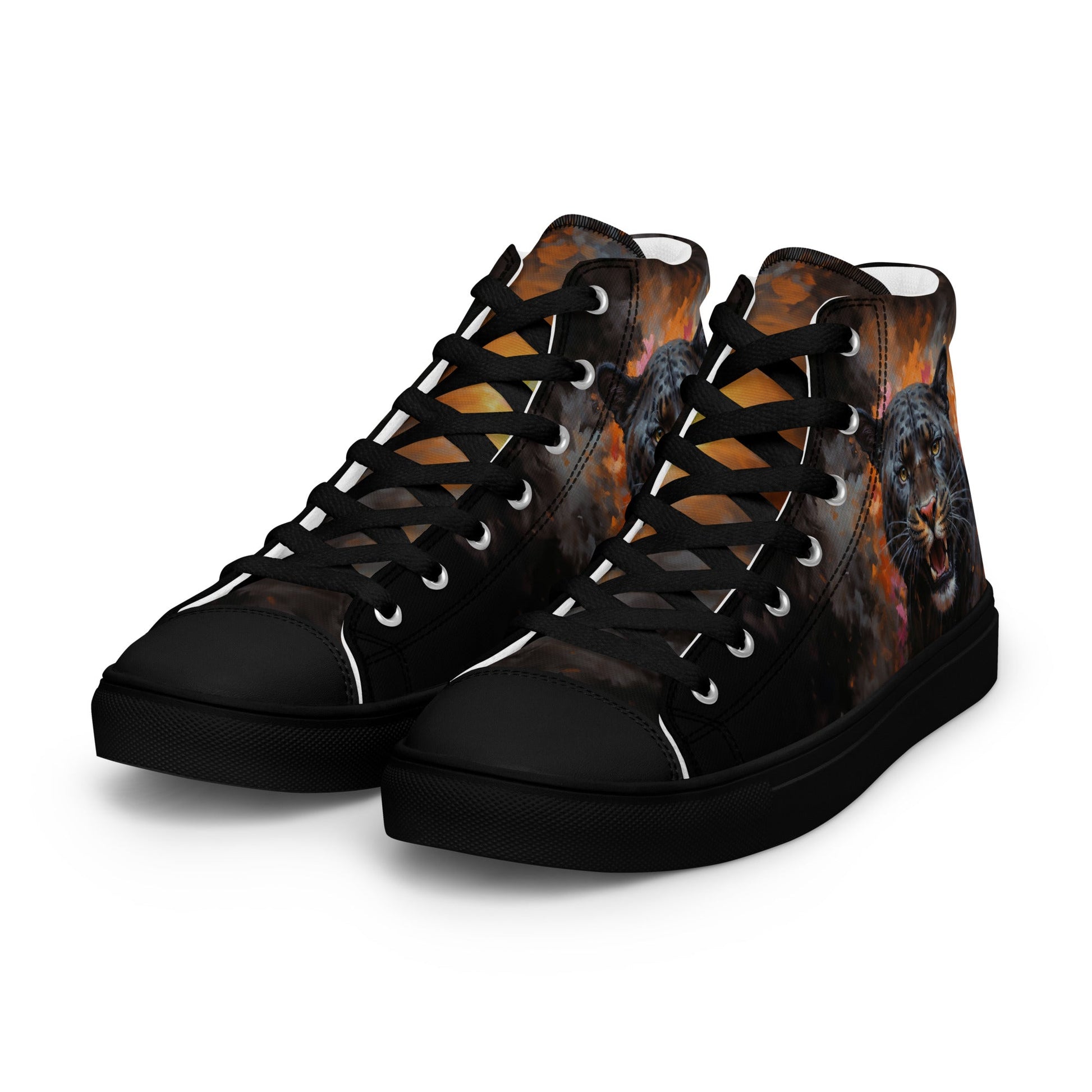 Men’s high top canvas shoes - BLack Panther - Shoes