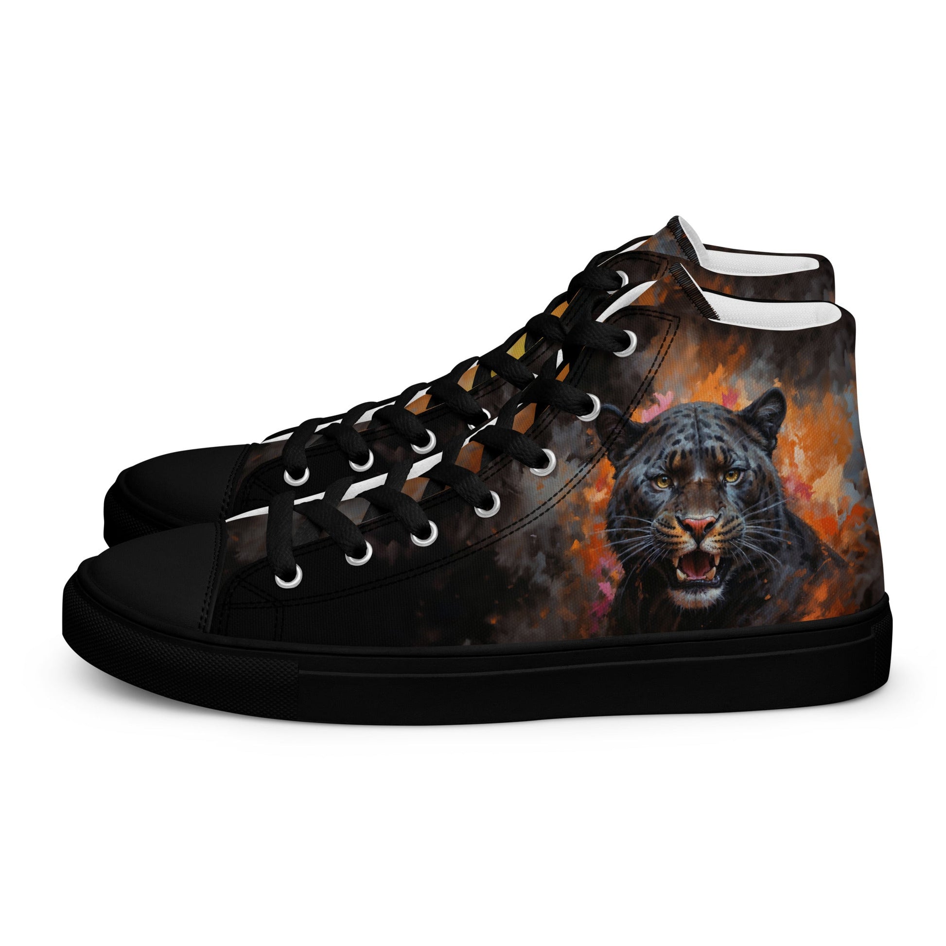 Men’s high top canvas shoes - BLack Panther - Shoes