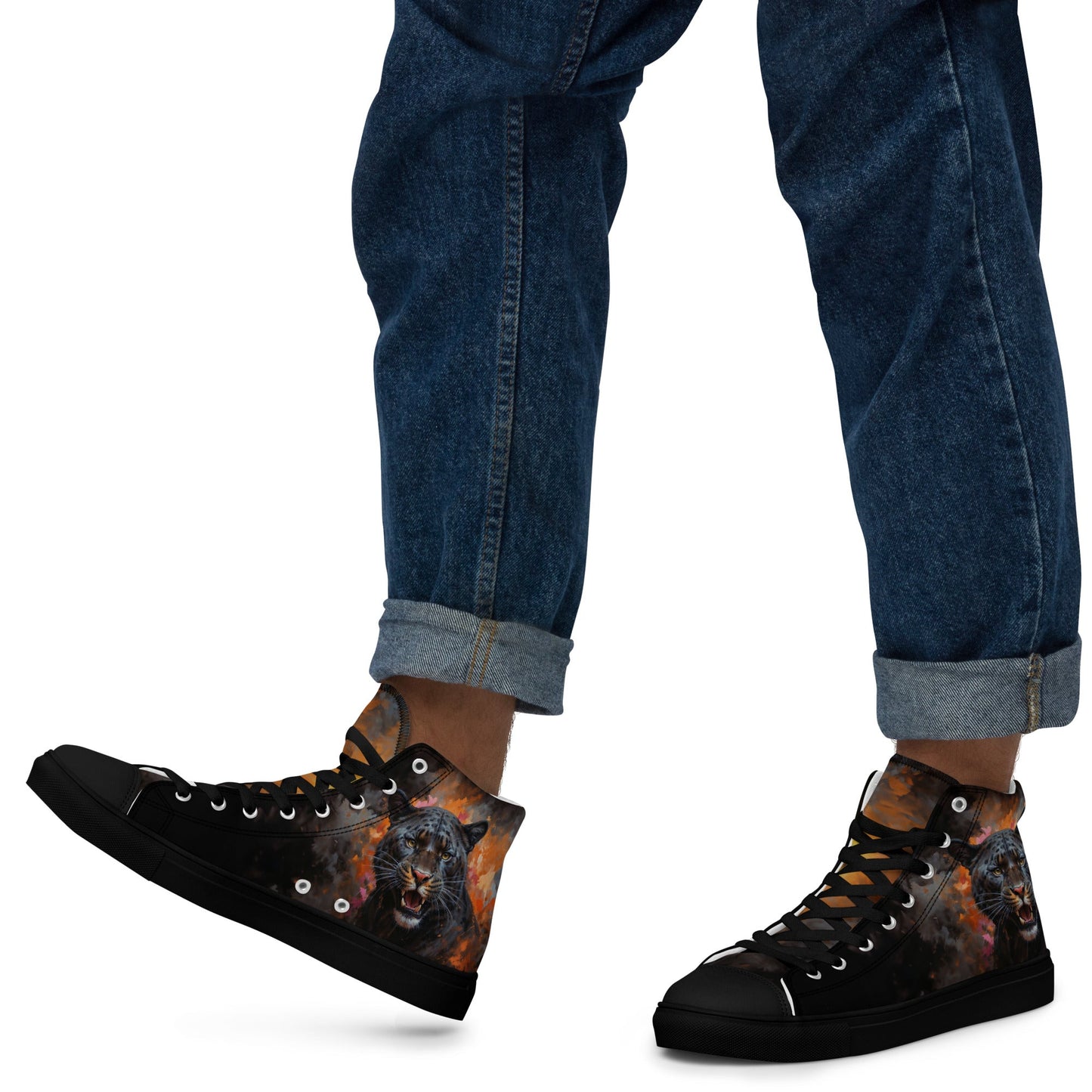 Men’s high top canvas shoes - BLack Panther - Shoes